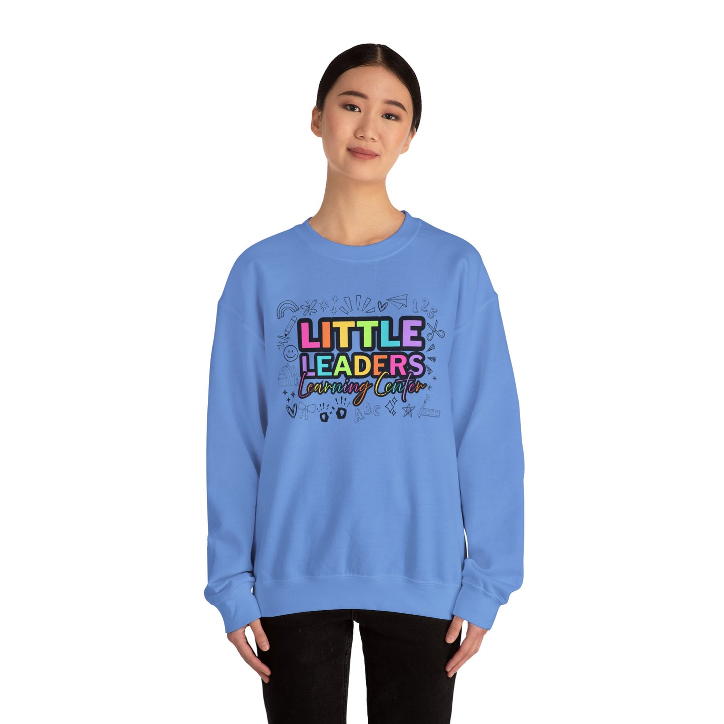 Little Leaders Doodle Colorful Crewneck Sweatshirt
