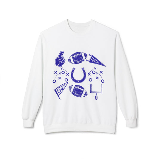 Mancini- Personalized - Sporty Football Sweatshirt for Fans, Unisex Crewneck with Team Spirit Design