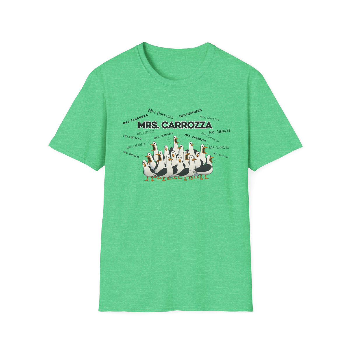 Mrs. Carrozza- Seagull Crew Graphic T-Shirt — Personalized