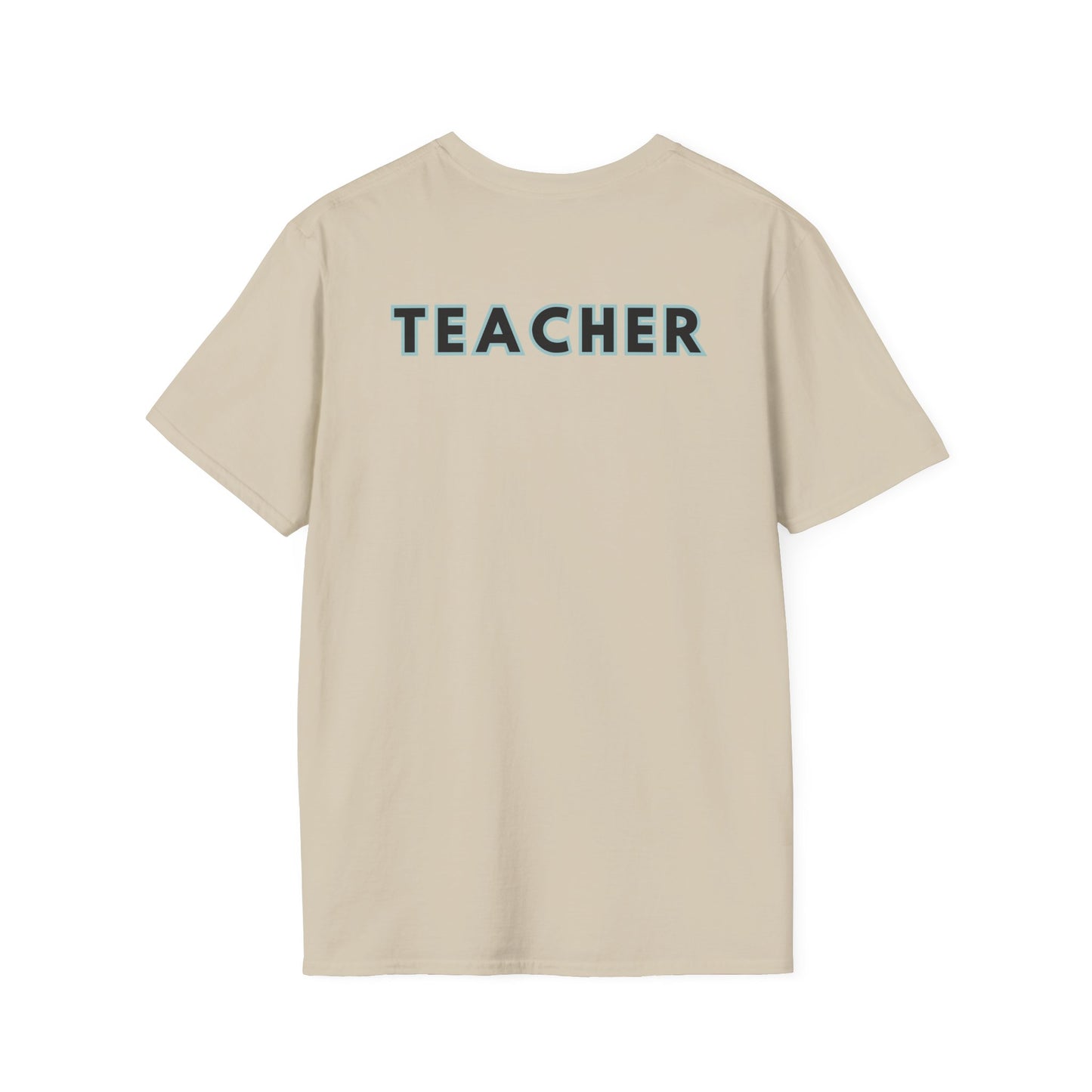 Little Leaders Teacher w/ Backpack Design Unisex Softstyle T-Shirt