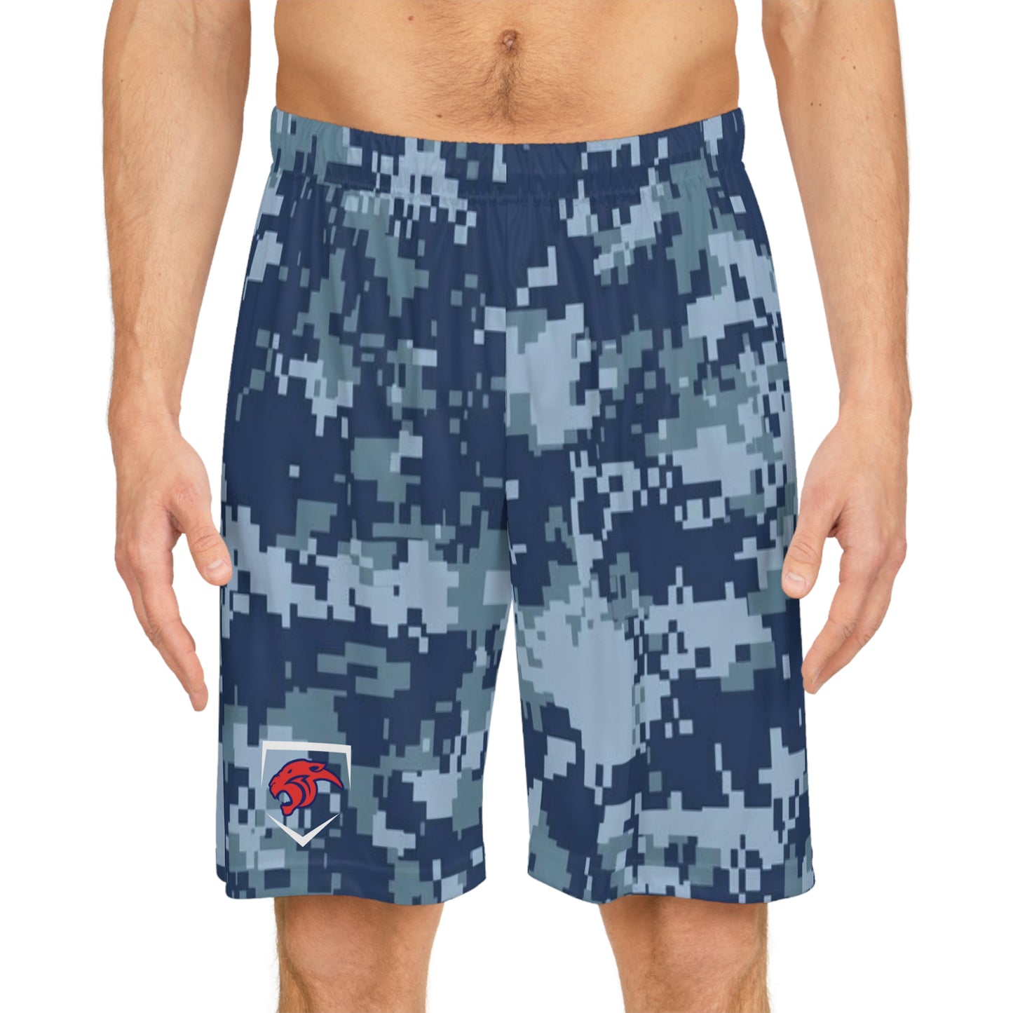 MP Baseball Digital Navy Camo Shorts —  Athletic Shorts- Diamond Club
