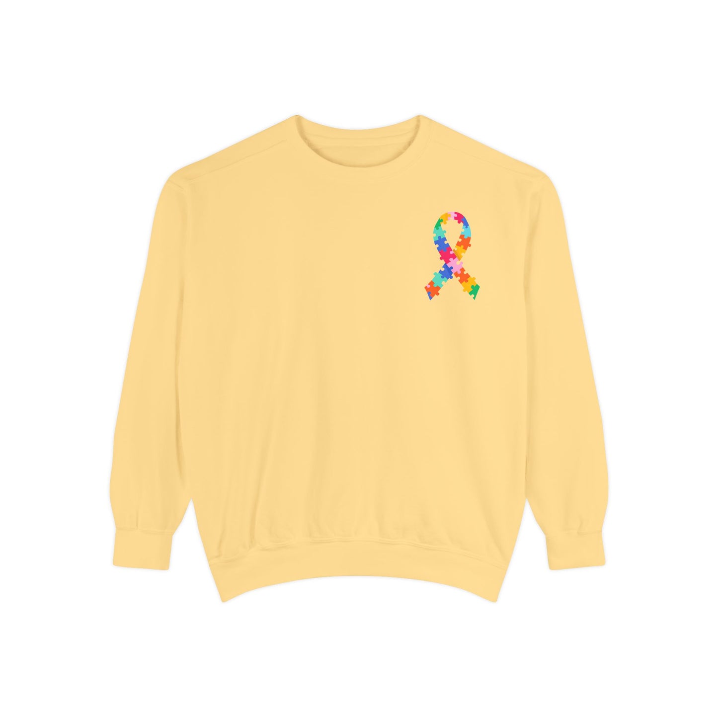 Autism Awareness Puzzle Piece & Ribbon Sweatshirt — Awareness Collection