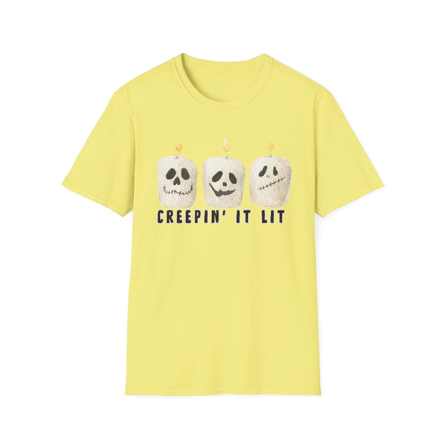 Creepin' it Lit Halloween Themed T-Shirt- Unisex Softstlye