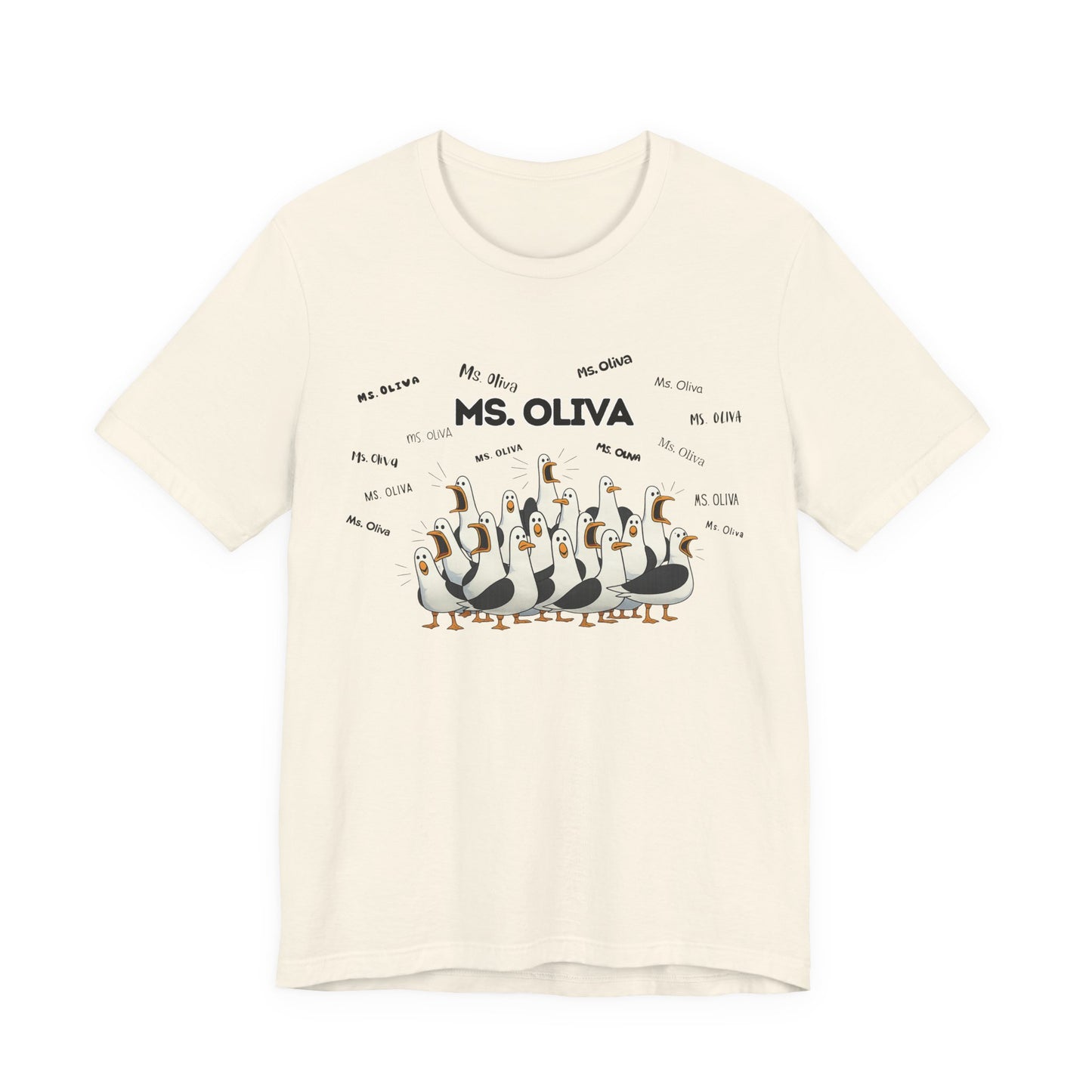 Ms. Oliva- Penguin Choir T-Shirt — Funny Teacher Personalized Tee