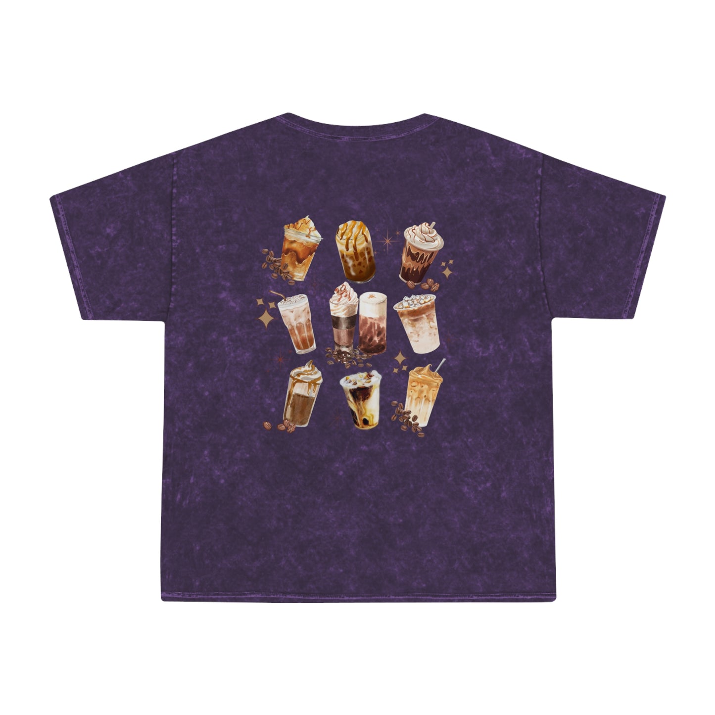 Iced Coffee Club T-Shirt | Unisex Mineral Wash Tee, Coffee Lovers Gift