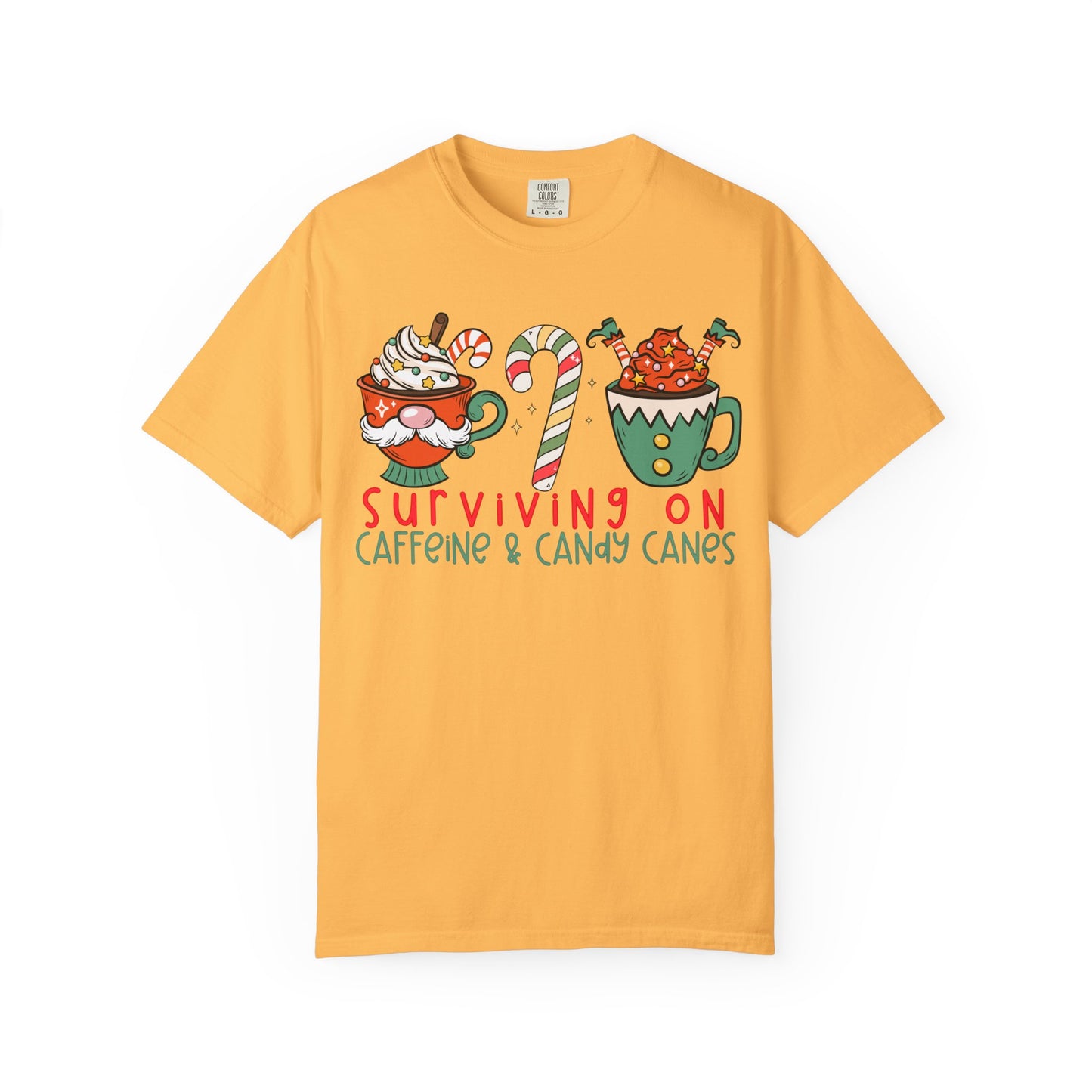 Surviving on Caffeine and Candy Canes— Christmas Tee