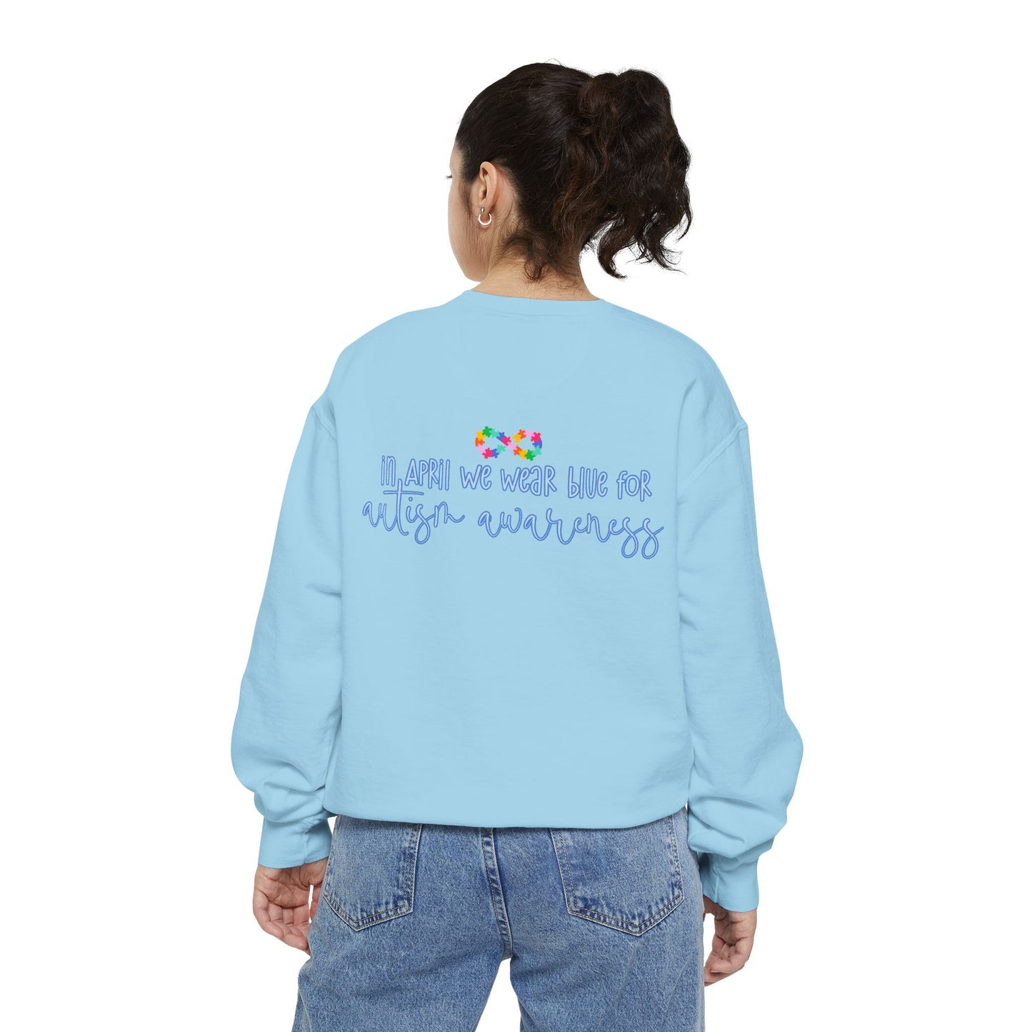 Autism Awareness Puzzle Piece & Ribbon Sweatshirt — Awareness Collection