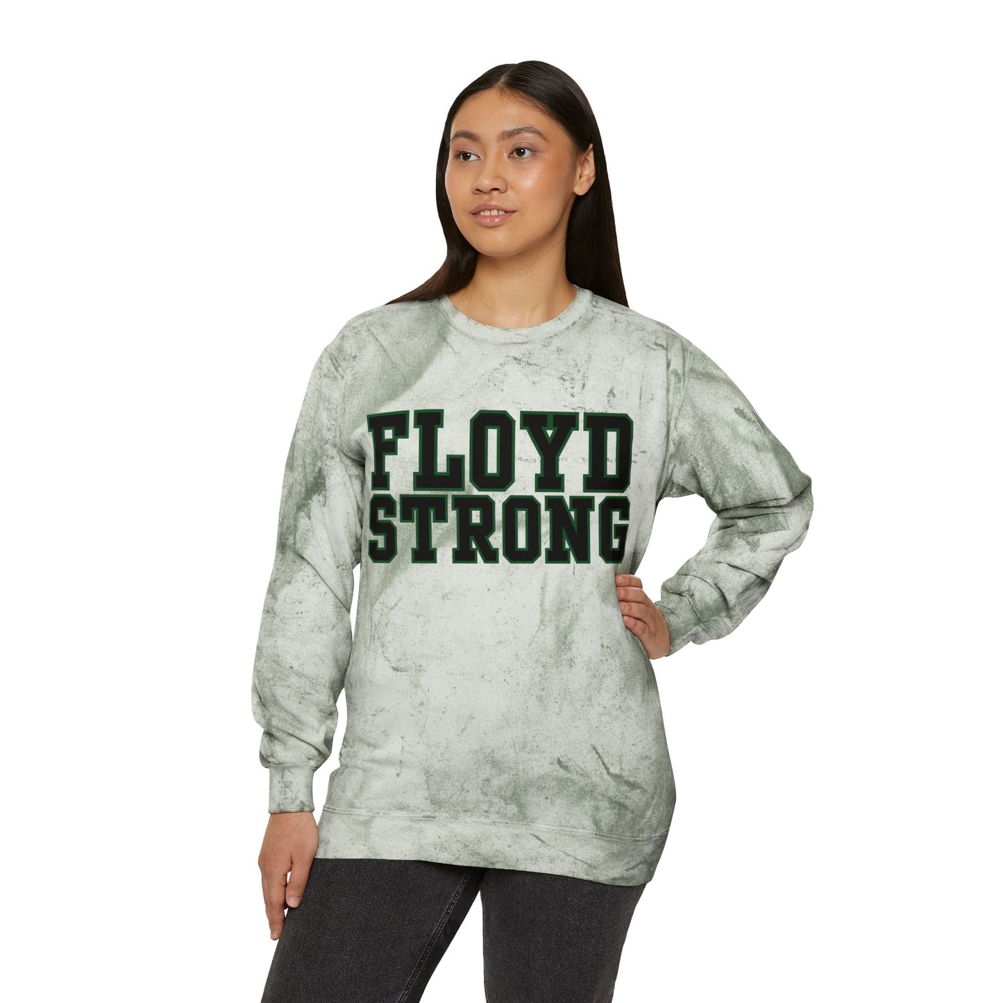 Floyd Strong Color Blast Crewneck Sweatshirt for School Spirit