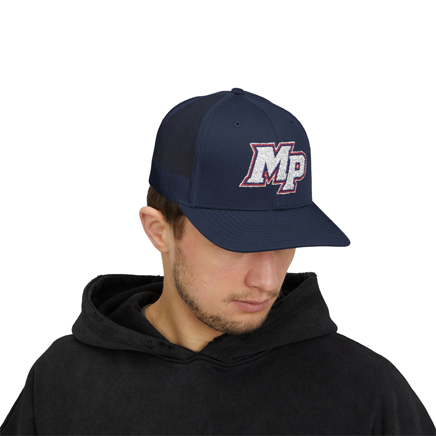 MP Football Logo Embroidered Trucker Cap