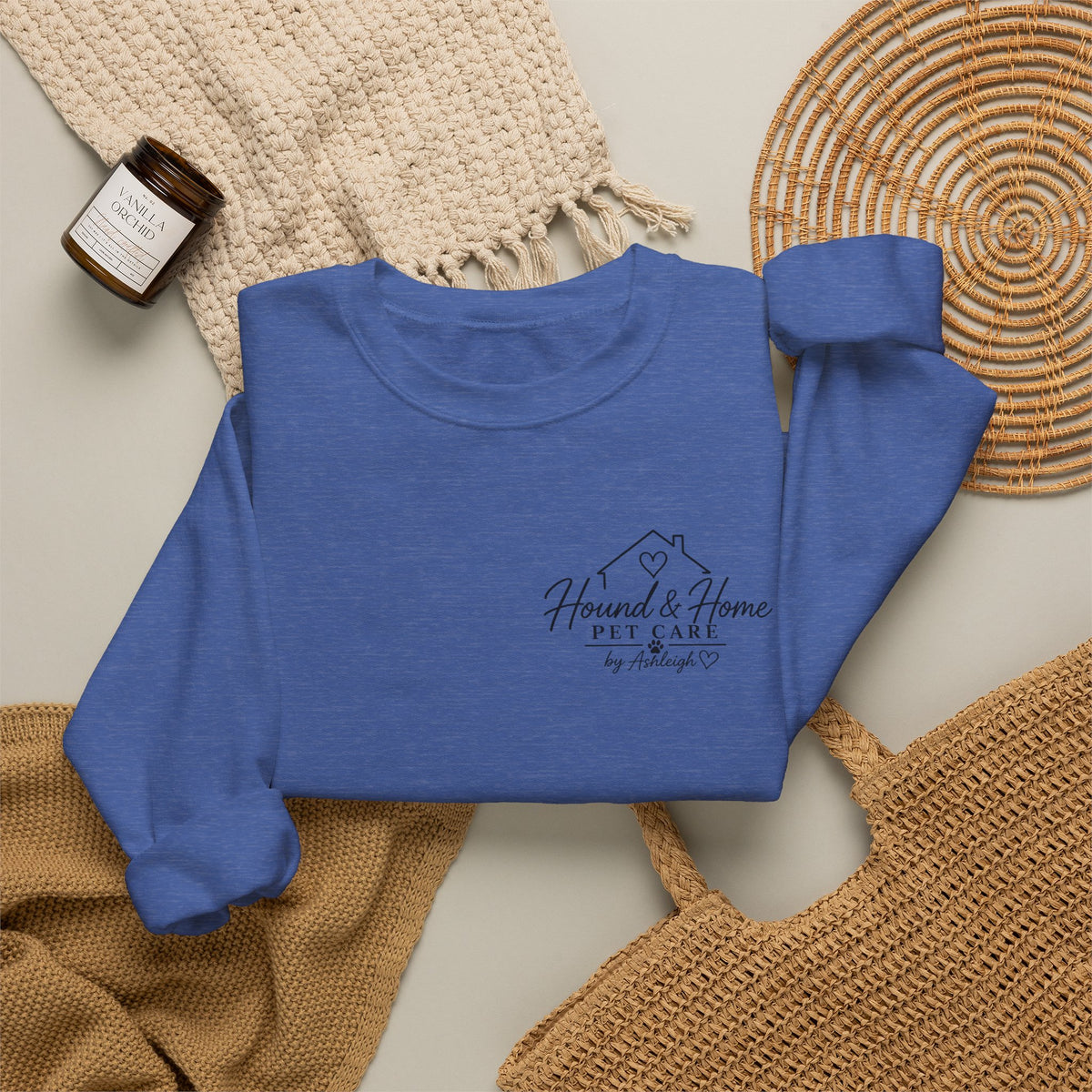 Hound + Home "Stay Pawsitive" —  Crewneck