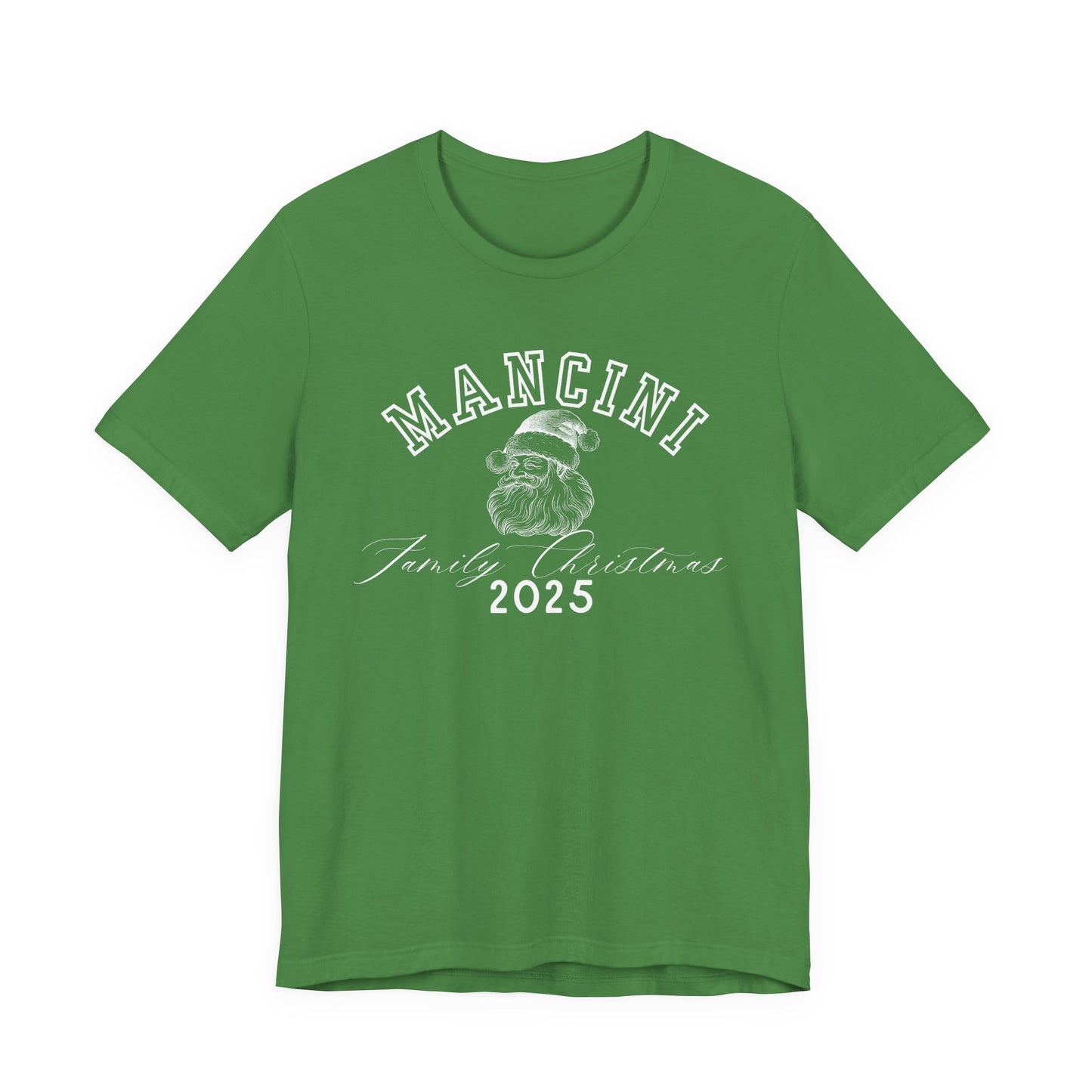 FAMILY NAME- SANTA- Personalized- Unisex Jersey Short Sleeve Tee