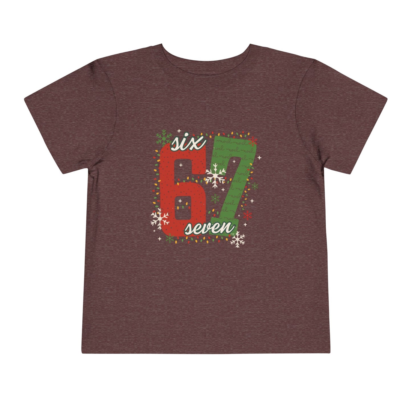 6-1 Toddler Tee "Six Seven" - Christmas