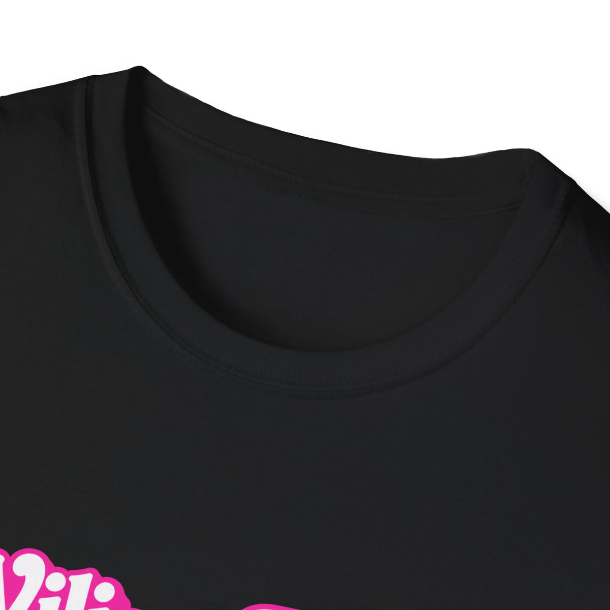 WFE Barbie (w/sparkles) -Breast Cancer Awareness Tee, Unisex Softstyle T-Shirt