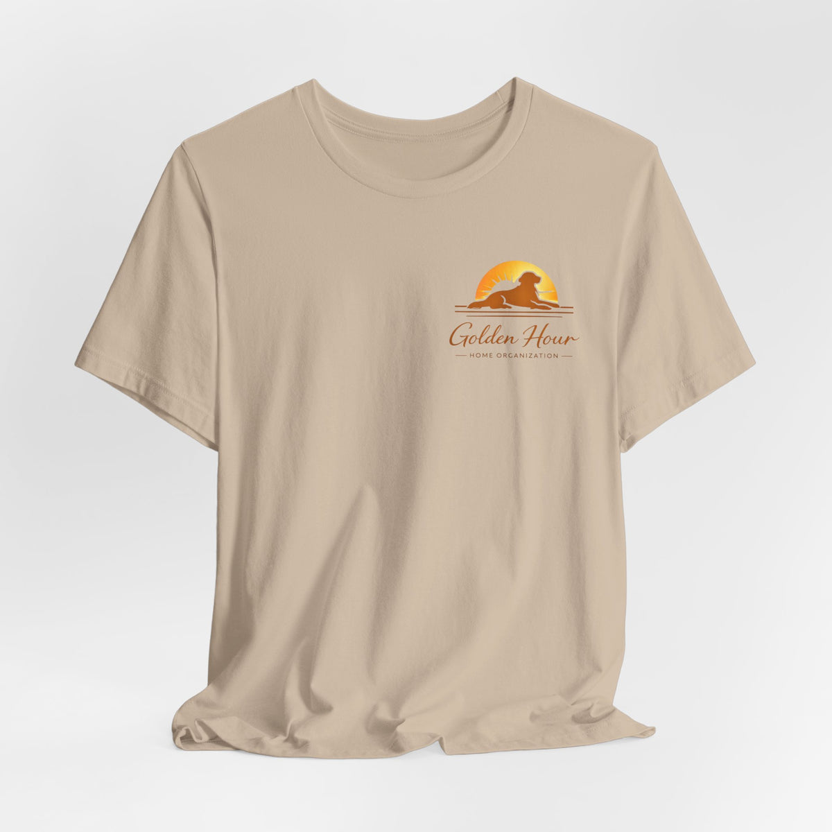 "Golden Hour Home Organization"Logo T-Shirt—  Personalized