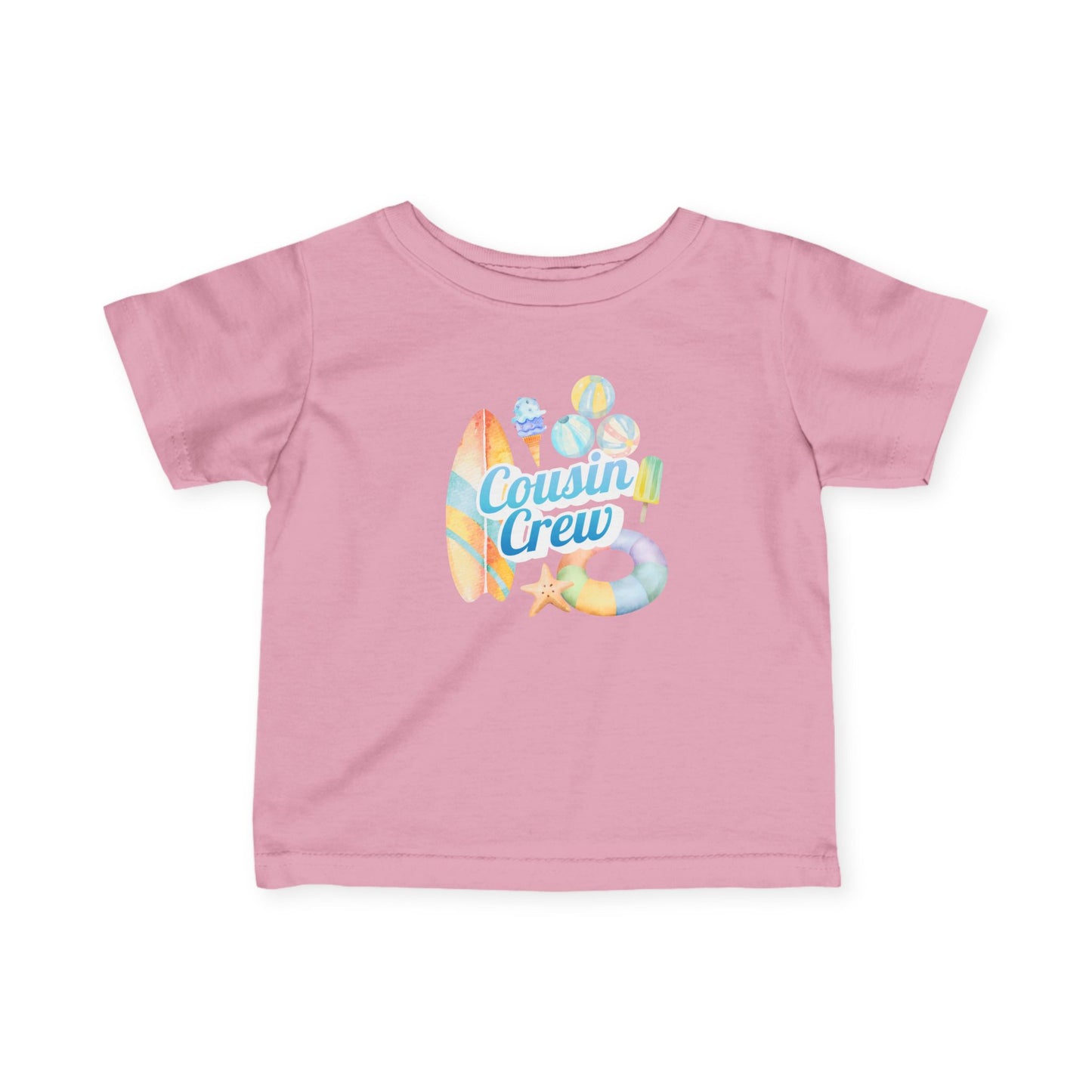 Cousin Crew Infant Tee, Cute Baby T-Shirt, Summer Vibes- Mini Collection