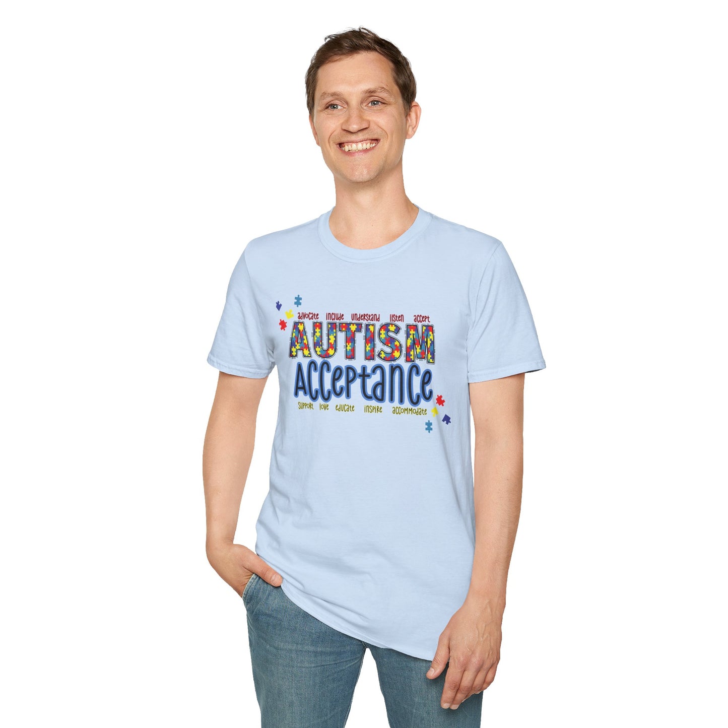 Autism Acceptance Puzzle Piece Sweatshirt — Awareness Collection