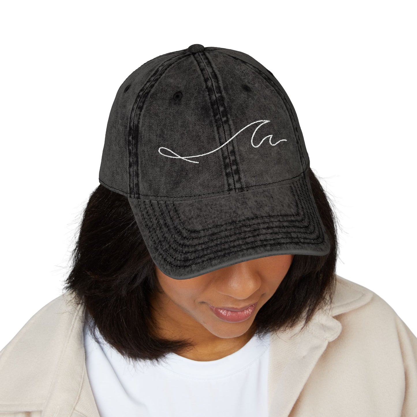 MM Wave Embroidered Cap - Casual Hat, Trucker Hat, Outdoor Gear, Gift for Him/Her, Summer Style