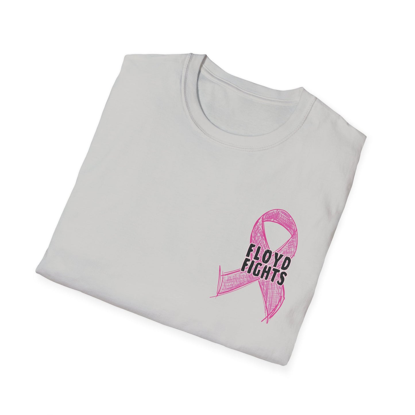 FLOYD FIGHTS Ribbon Breast Cancer Awareness T-Shirt | Softstyle Tee