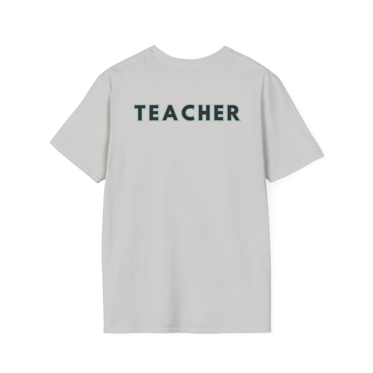 Little Leaders Teacher w/ Backpack Design Unisex Softstyle T-Shirt