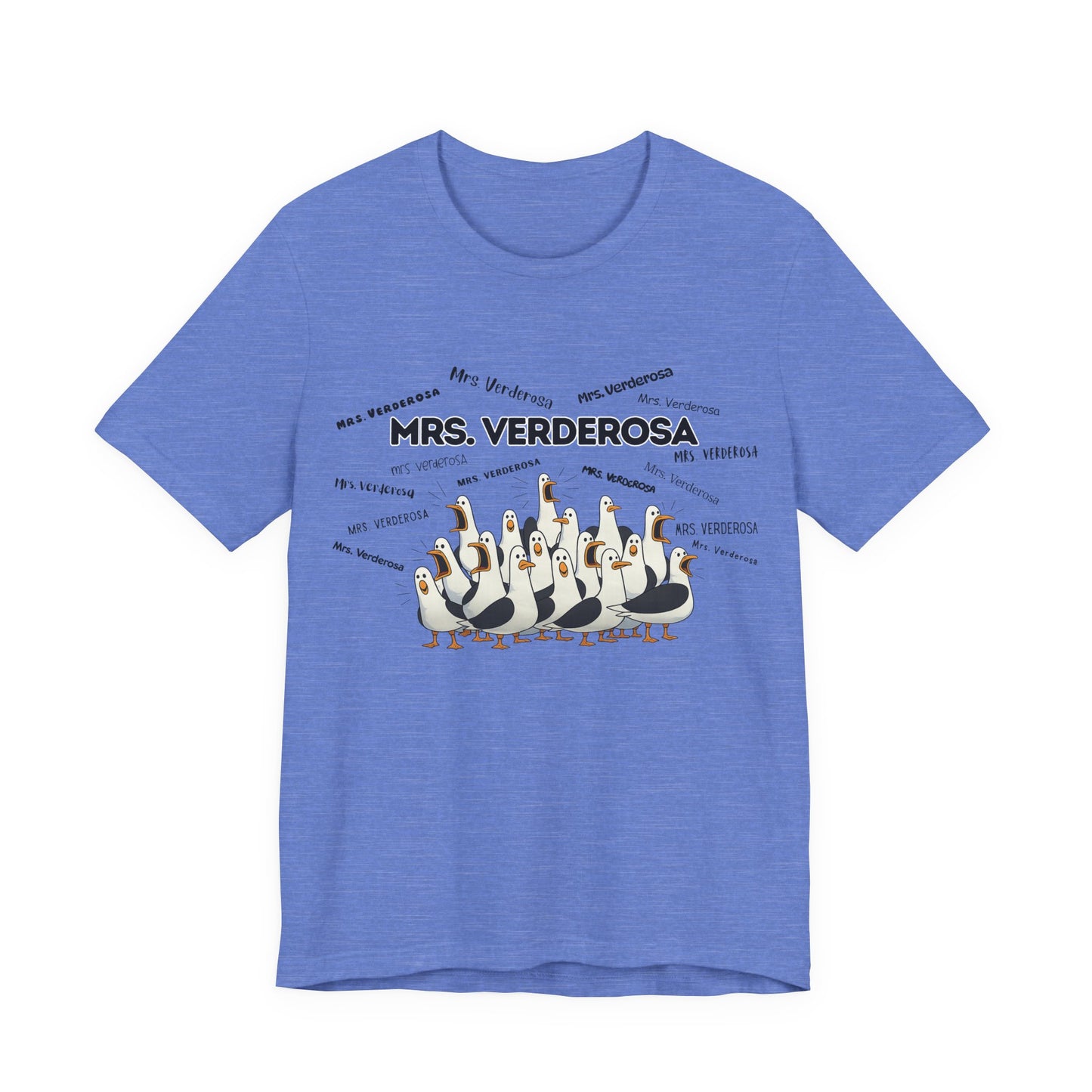 Mrs. Verderosa Penguin Choir T-Shirt — Funny Teacher Personalized Tee