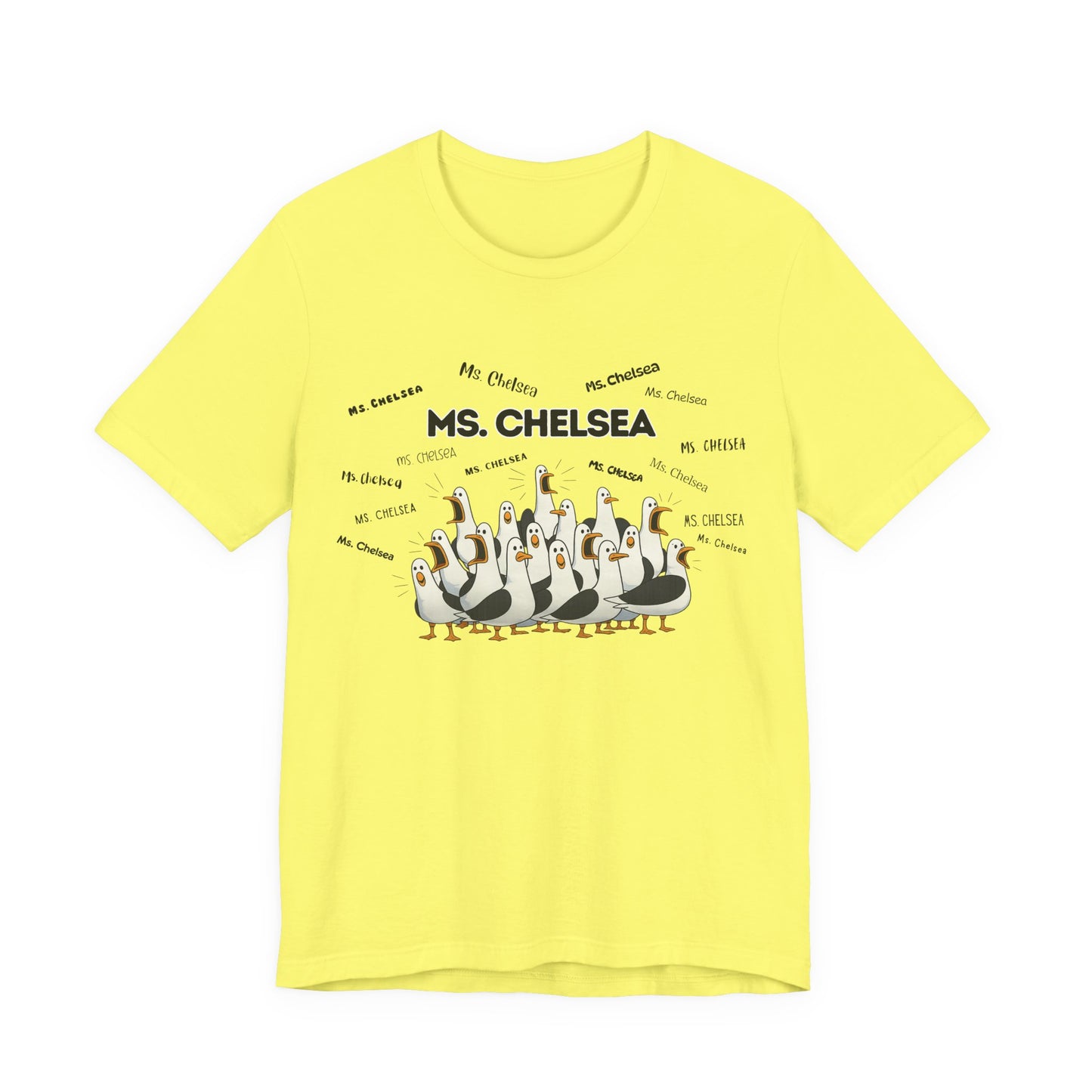 Ms. Chelsea- Penguin Choir T-Shirt — Funny Teacher Personalized Tee