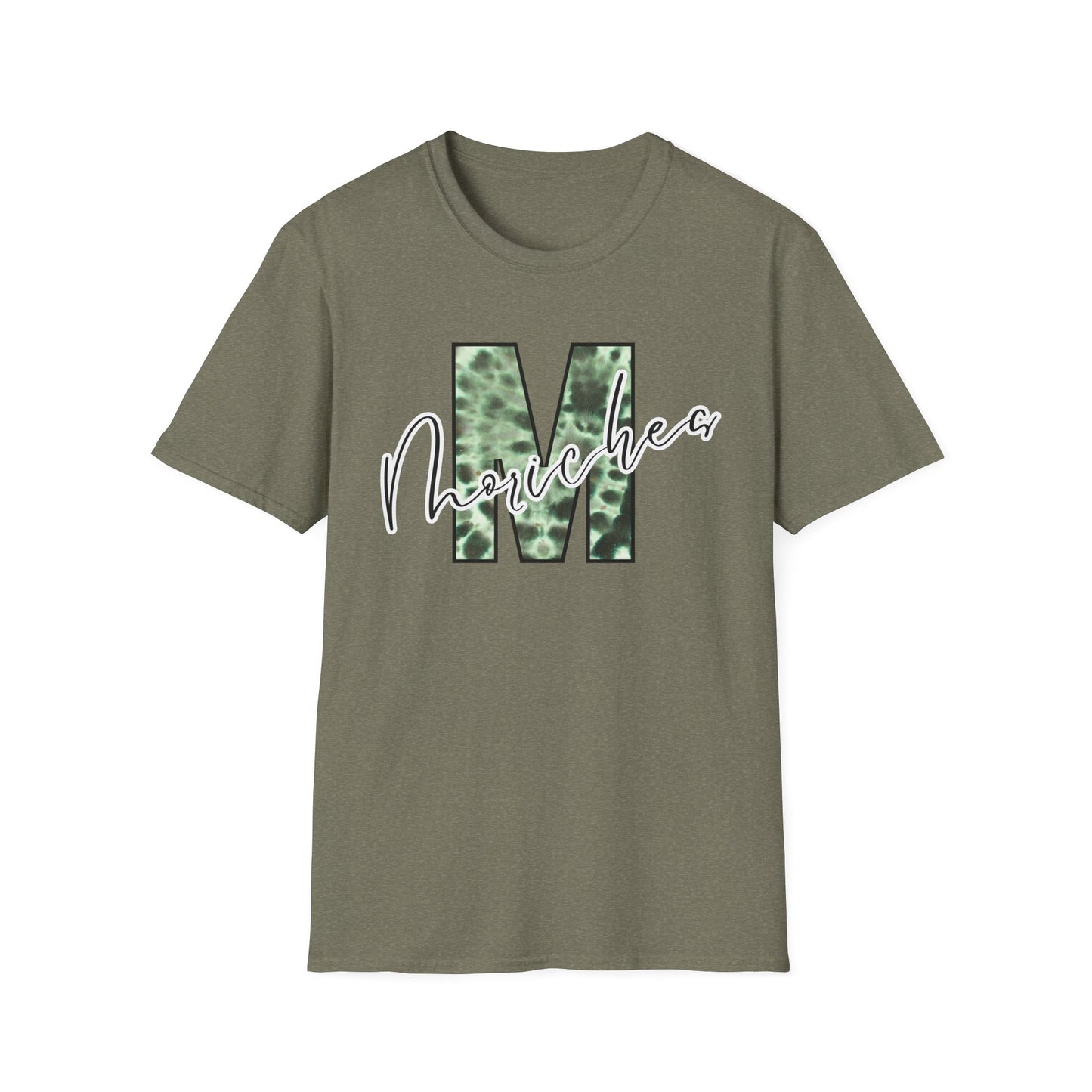 Tie Dye Moriches Stylish Unisex Softstyle T-Shirt with Moriches Design