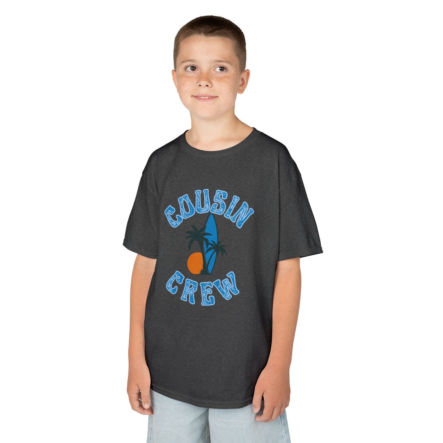 Cool Cousin Crew Kids Tee - Summer Fun, Family Gatherings, Beach Days, Mini Collection