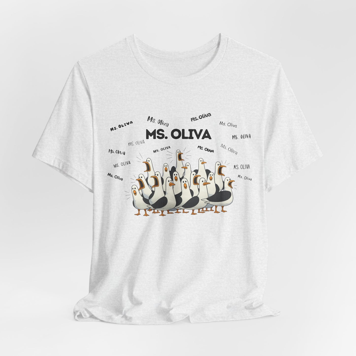 Ms. Oliva- Penguin Choir T-Shirt — Funny Teacher Personalized Tee