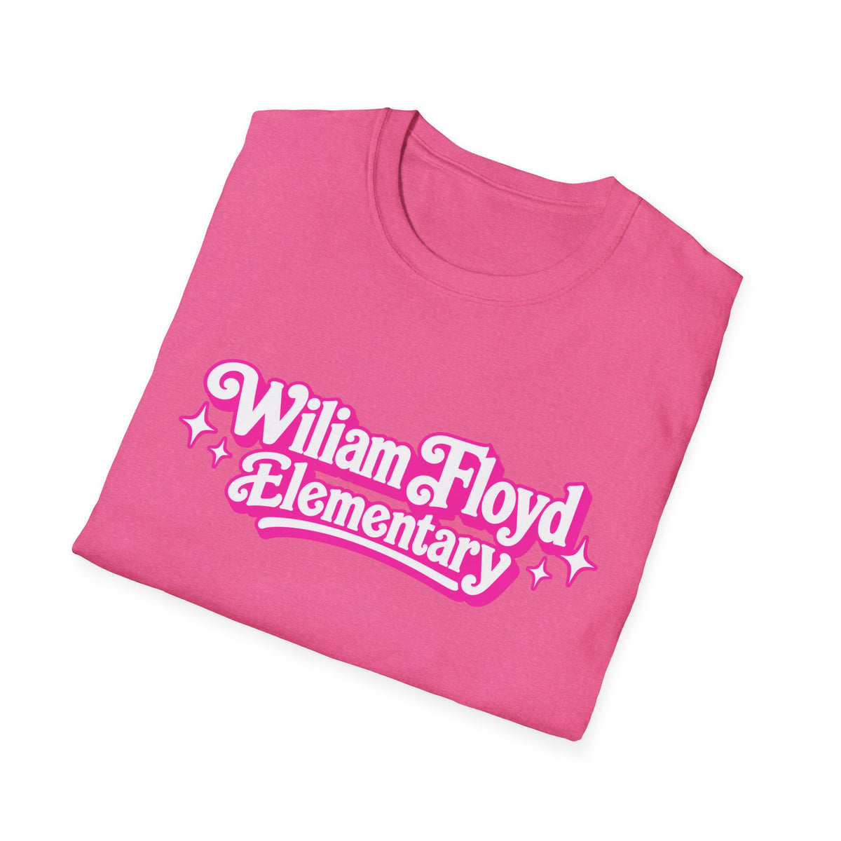 WFE Barbie (w/sparkles) -Breast Cancer Awareness Tee, Unisex Softstyle T-Shirt
