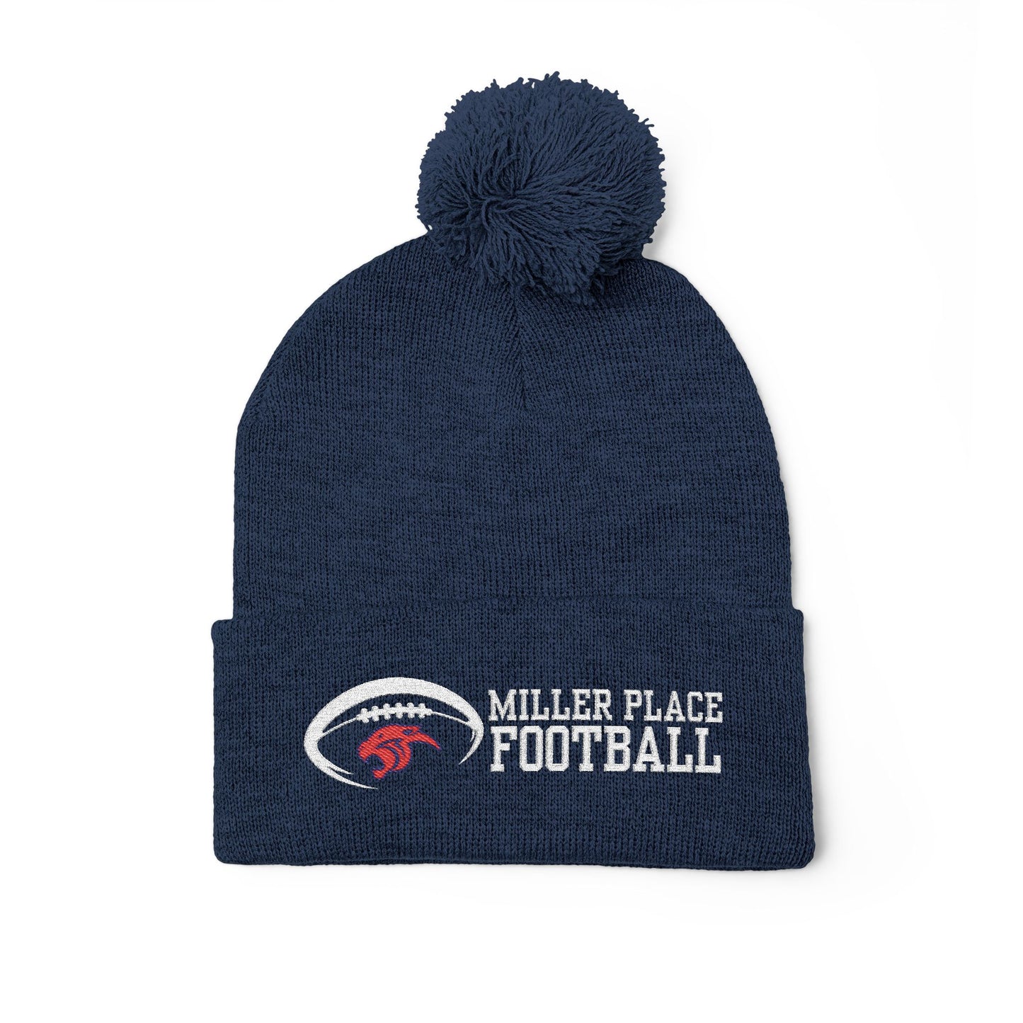 Miller Place Football Winter PomPom Hat