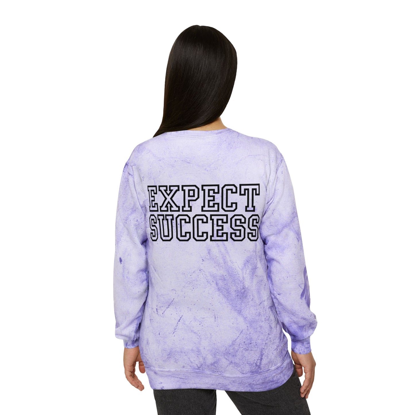 WFE Color Blast Crewneck Sweatshirt for School Spirit | 'Expect Success'