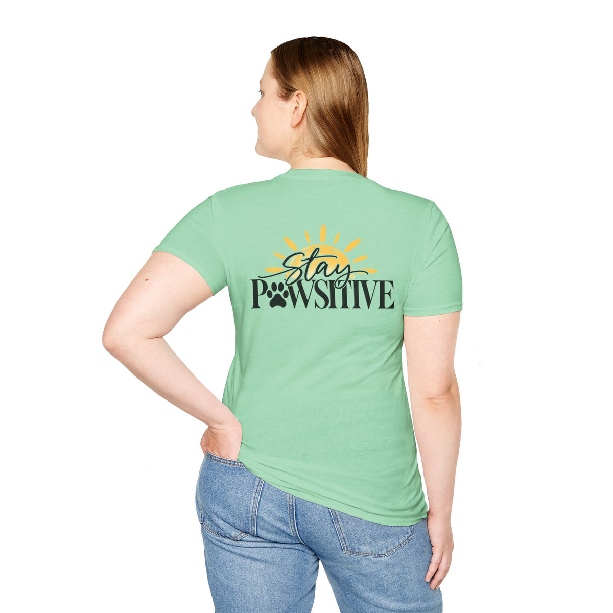 Hound & Home "Stay Pawsitive" — T-Shirt
