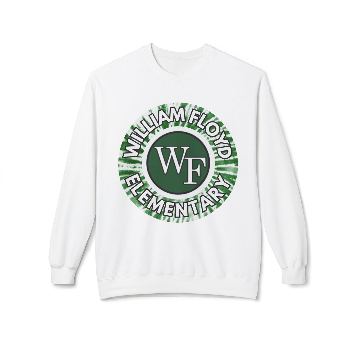 WFE Tie Dye Logo- Fleece Crewneck Sweatshirt