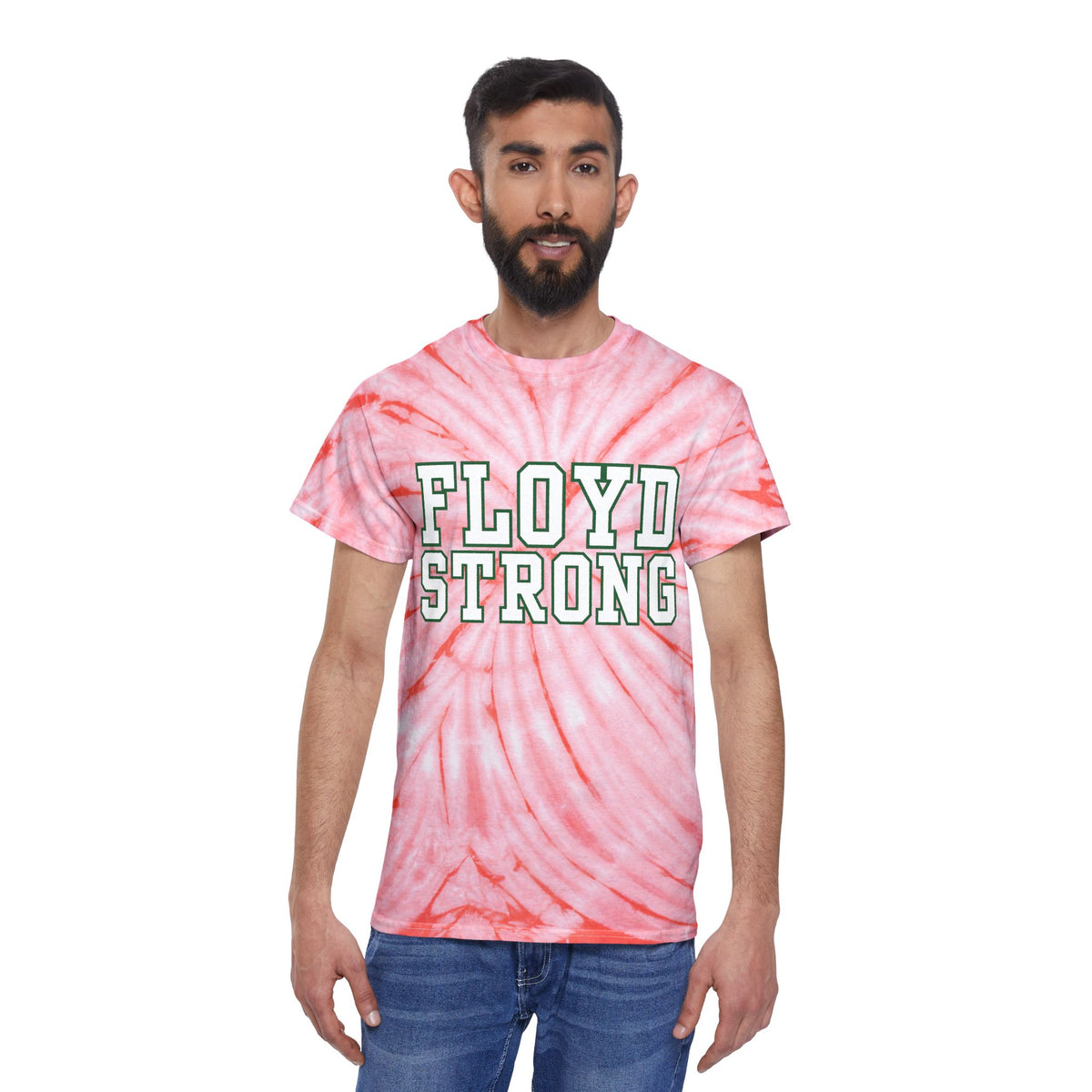 Floyd Strong Tie-Dye Tee - Bright Yellow Cyclone T-Shirt for Positive Vibes
