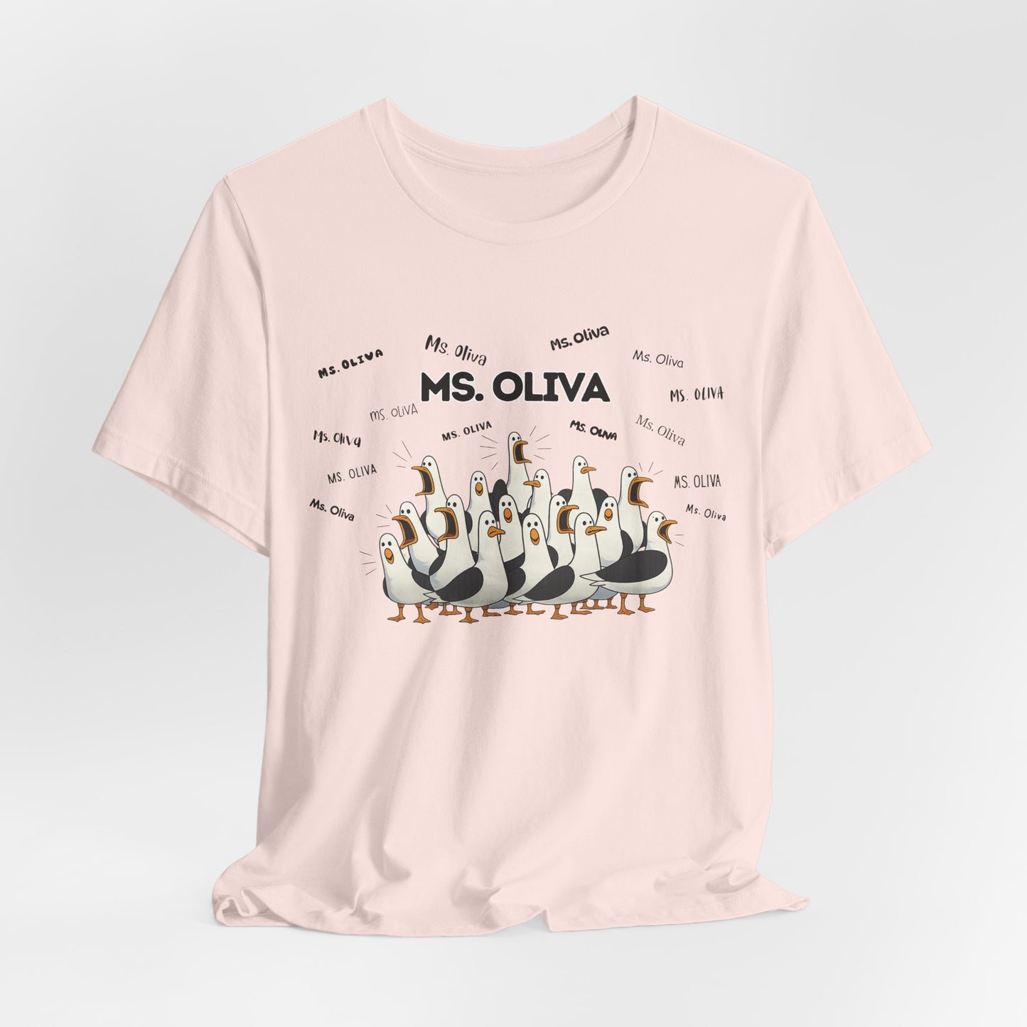 Ms. Oliva- Penguin Choir T-Shirt — Funny Teacher Personalized Tee