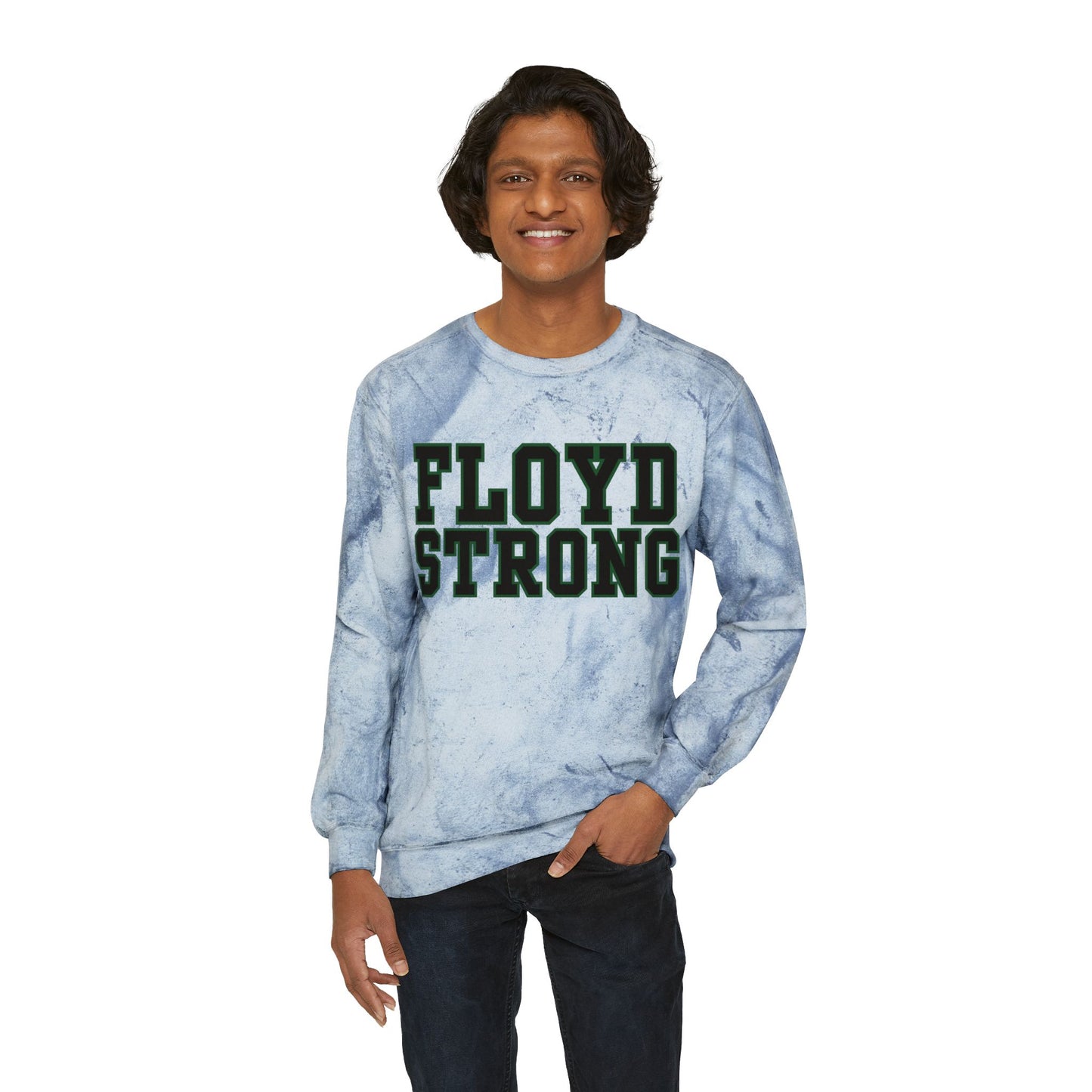 Floyd Strong Color Blast Crewneck Sweatshirt for School Spirit