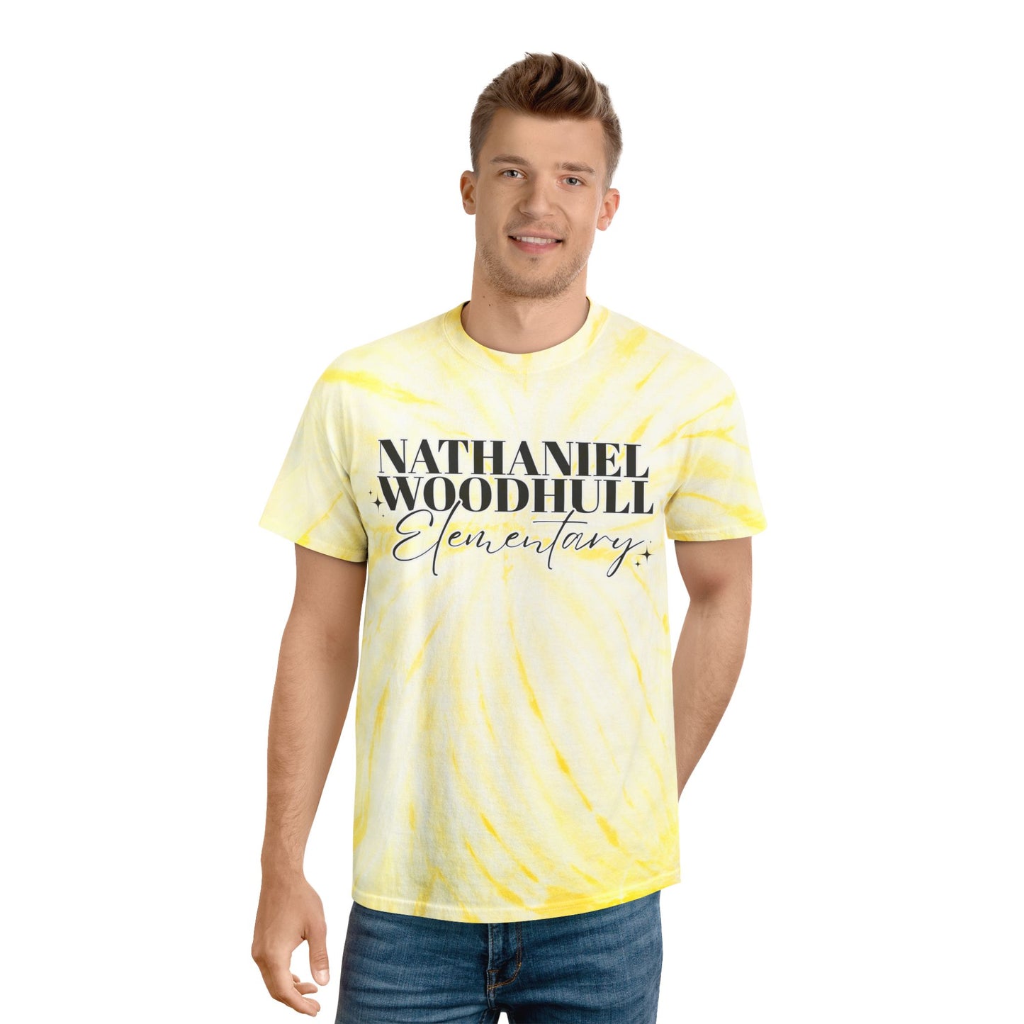 Woodhull Tie-Dye Tee, Fun Summer Shirt, Unique Gift, Vibrant Cyclone Style
