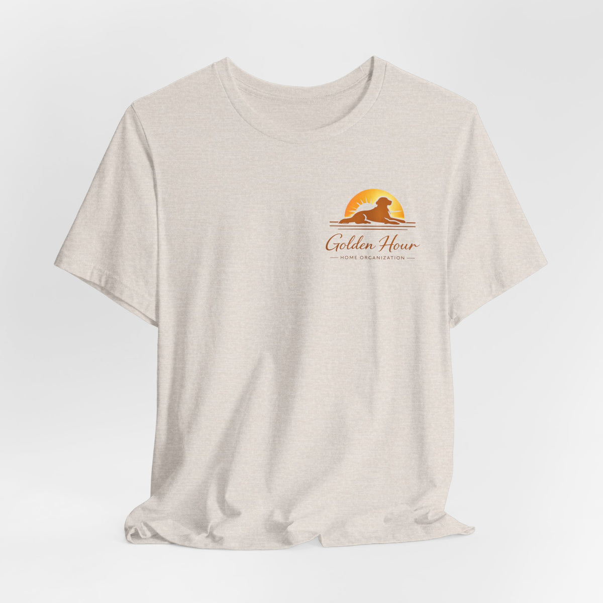 "Golden Hour Home Organization"Logo T-Shirt—  Personalized