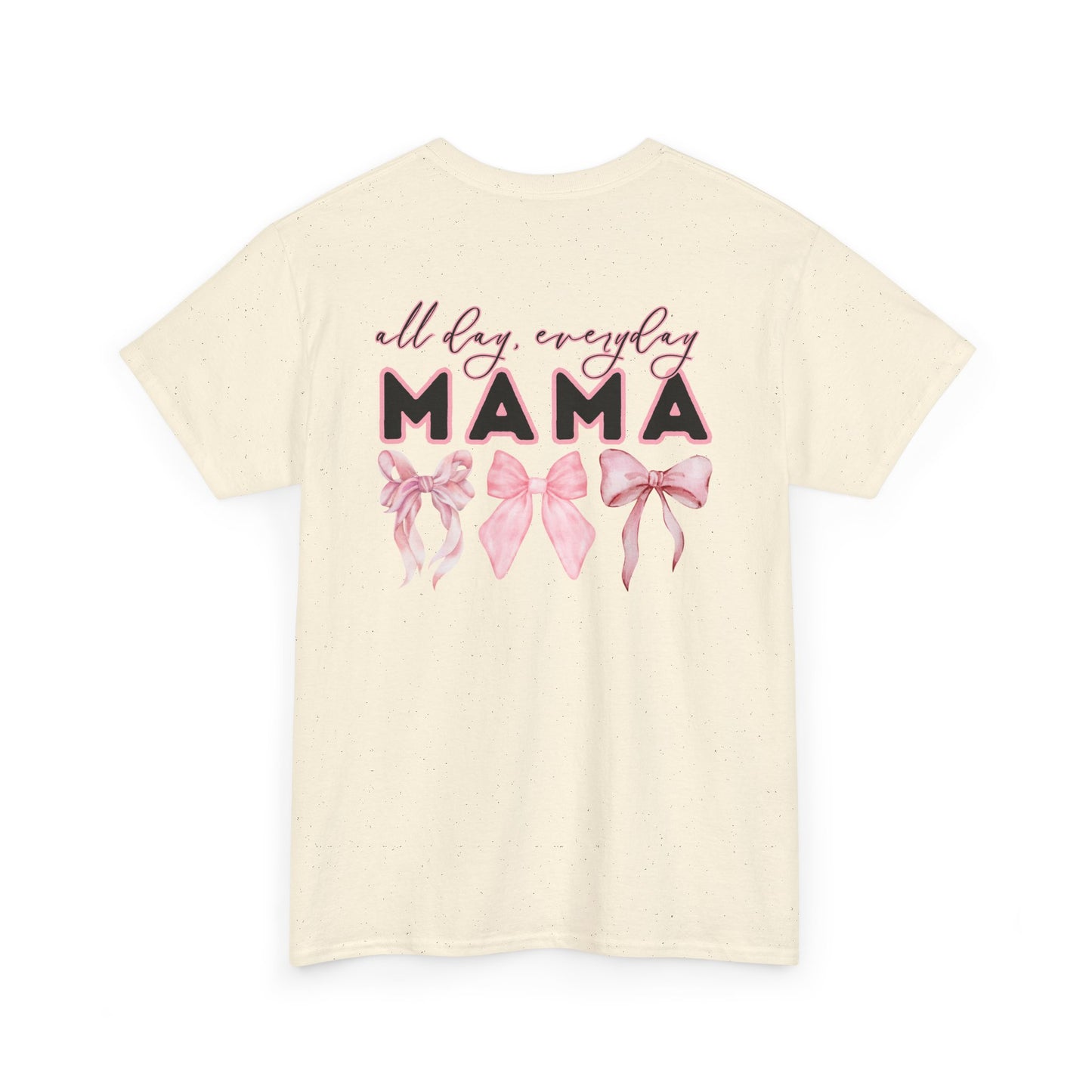 Mama Pink Bow Unisex Heavy Cotton Tee - All Day Everyday