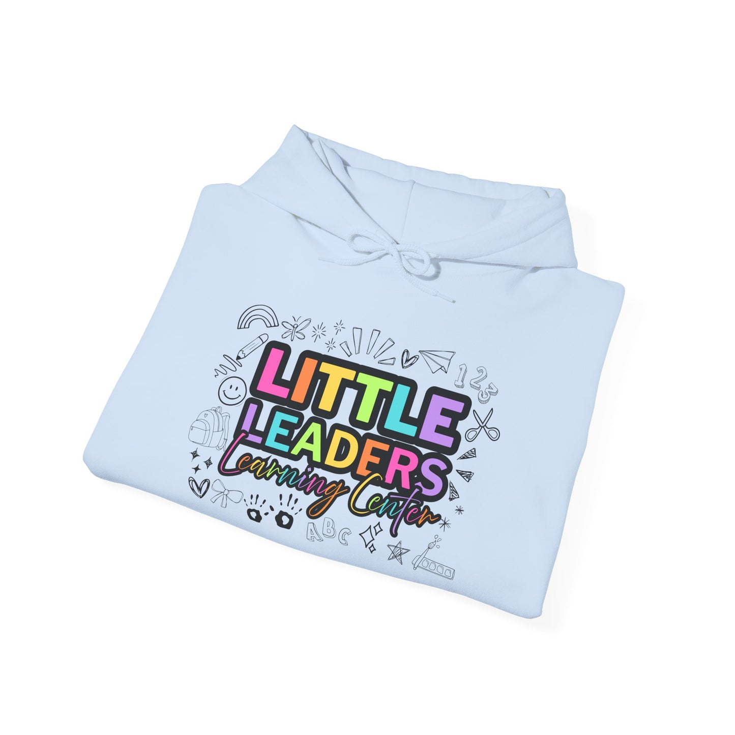 Little Leaders Doodle Design Hoodie - Cozy Unisex Sweatshirt