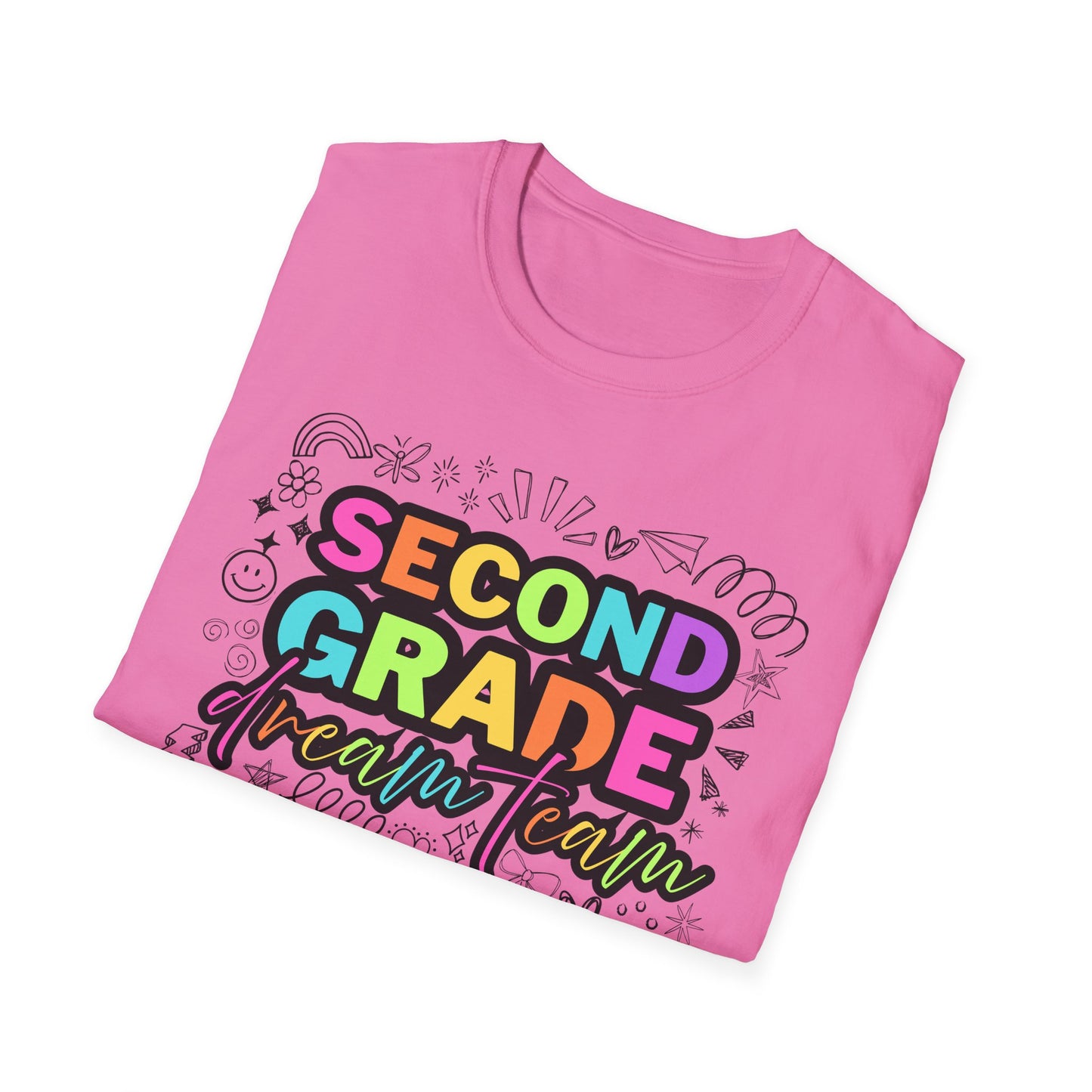 Dream Team- 2nd Grade- Unisex Softstyle T-Shirt- Teacher Life