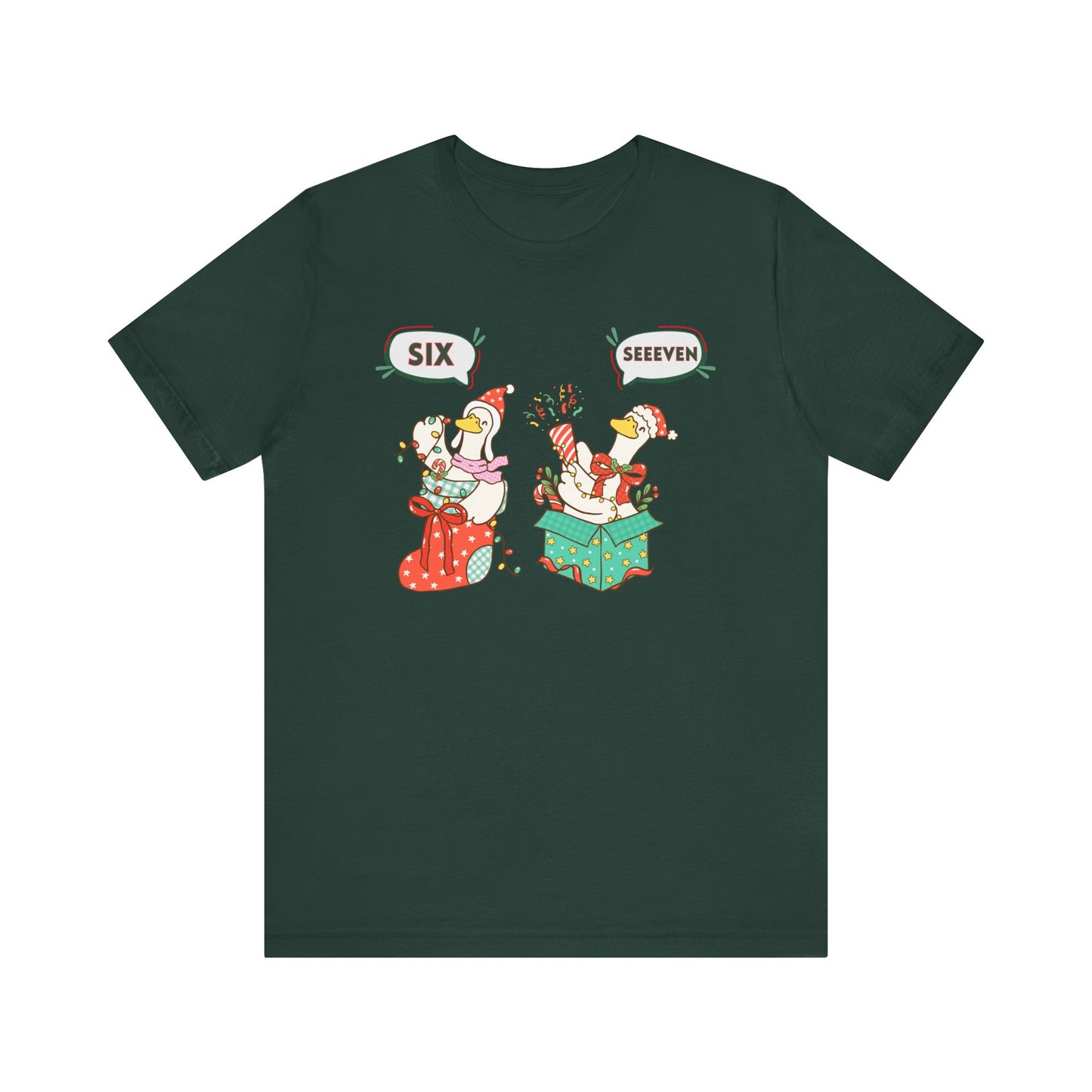 Festive Silly Goose 6-7— Christmas Unisex T‑Shirt