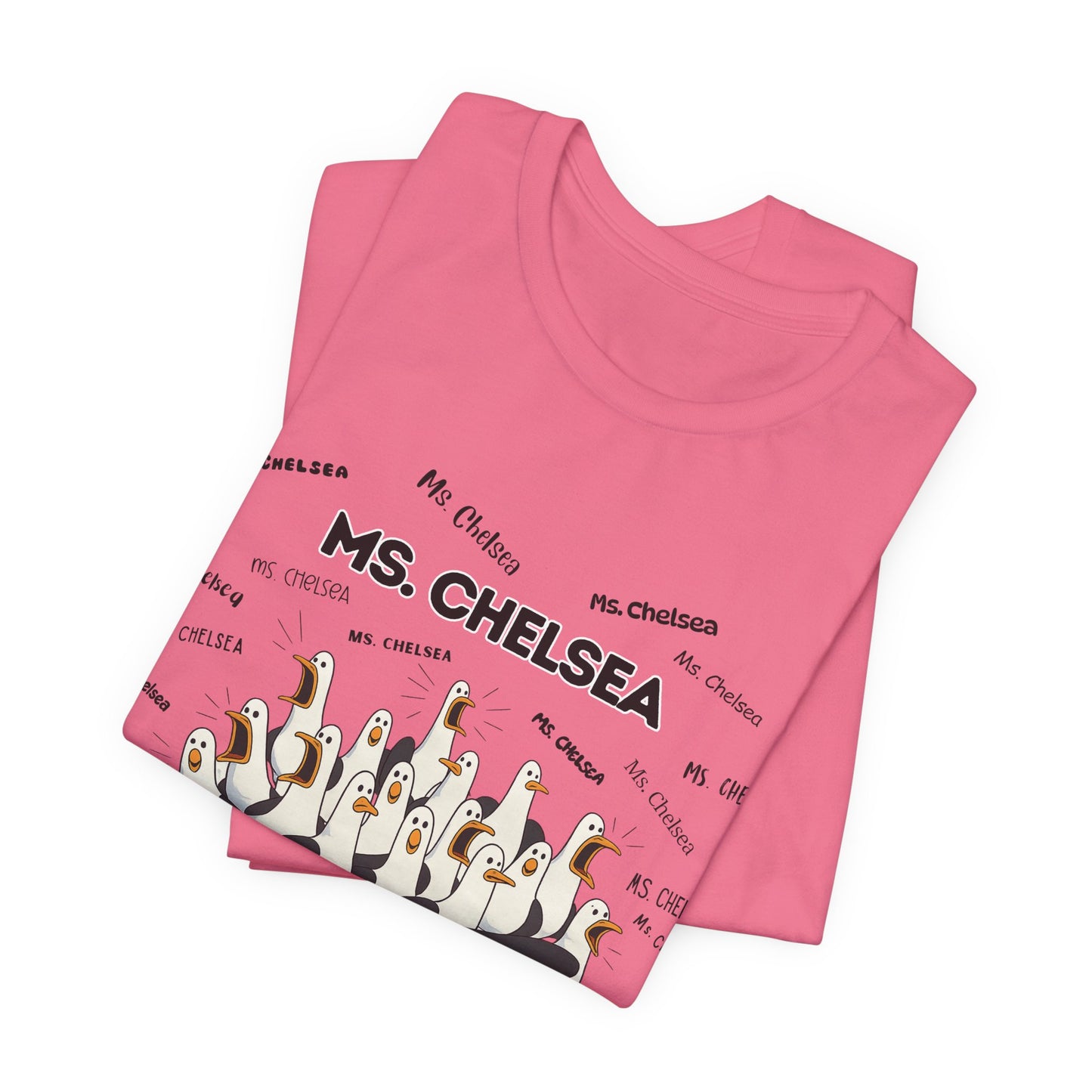 Ms. Chelsea- Penguin Choir T-Shirt — Funny Teacher Personalized Tee