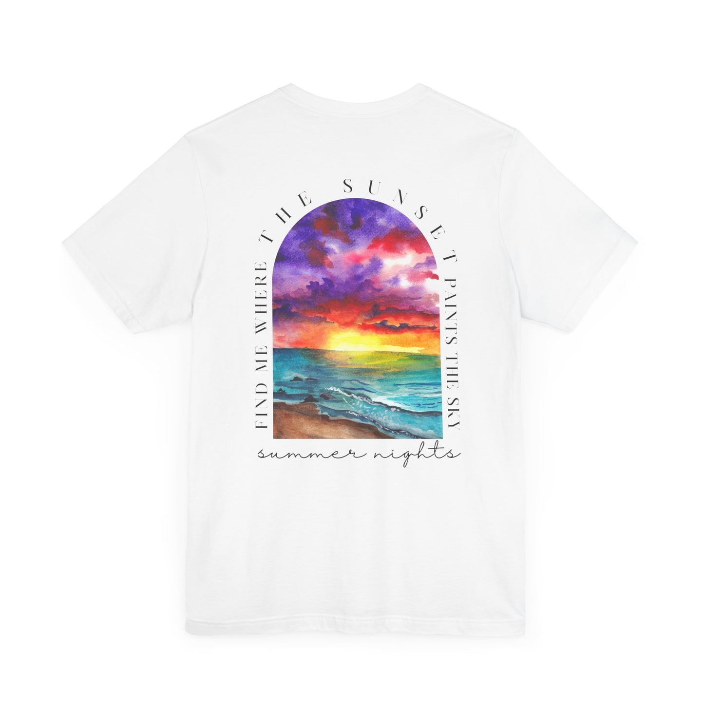 Sunset Lovers Tee, Summer Vibes T-Shirt, Unisex Graphic Tee, Beach Sunset Shirt