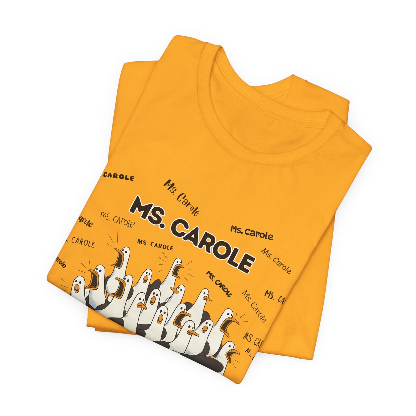 Ms. Carole Penguin Choir T-Shirt — Funny Teacher Personalized Tee