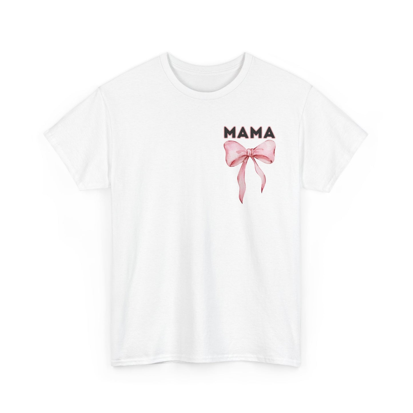 Mama Pink Bow Unisex Heavy Cotton Tee - All Day Everyday