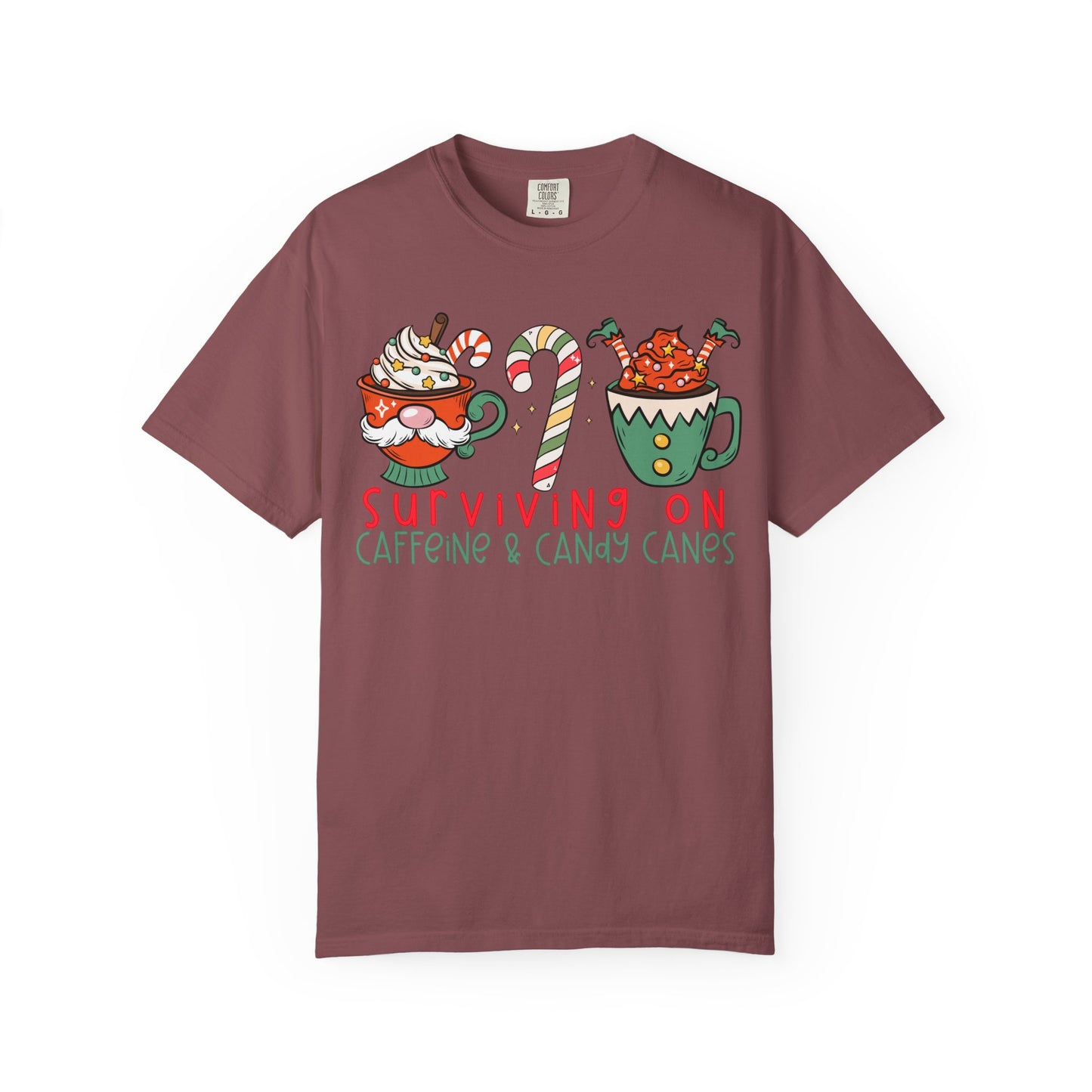 Surviving on Caffeine and Candy Canes— Christmas Tee