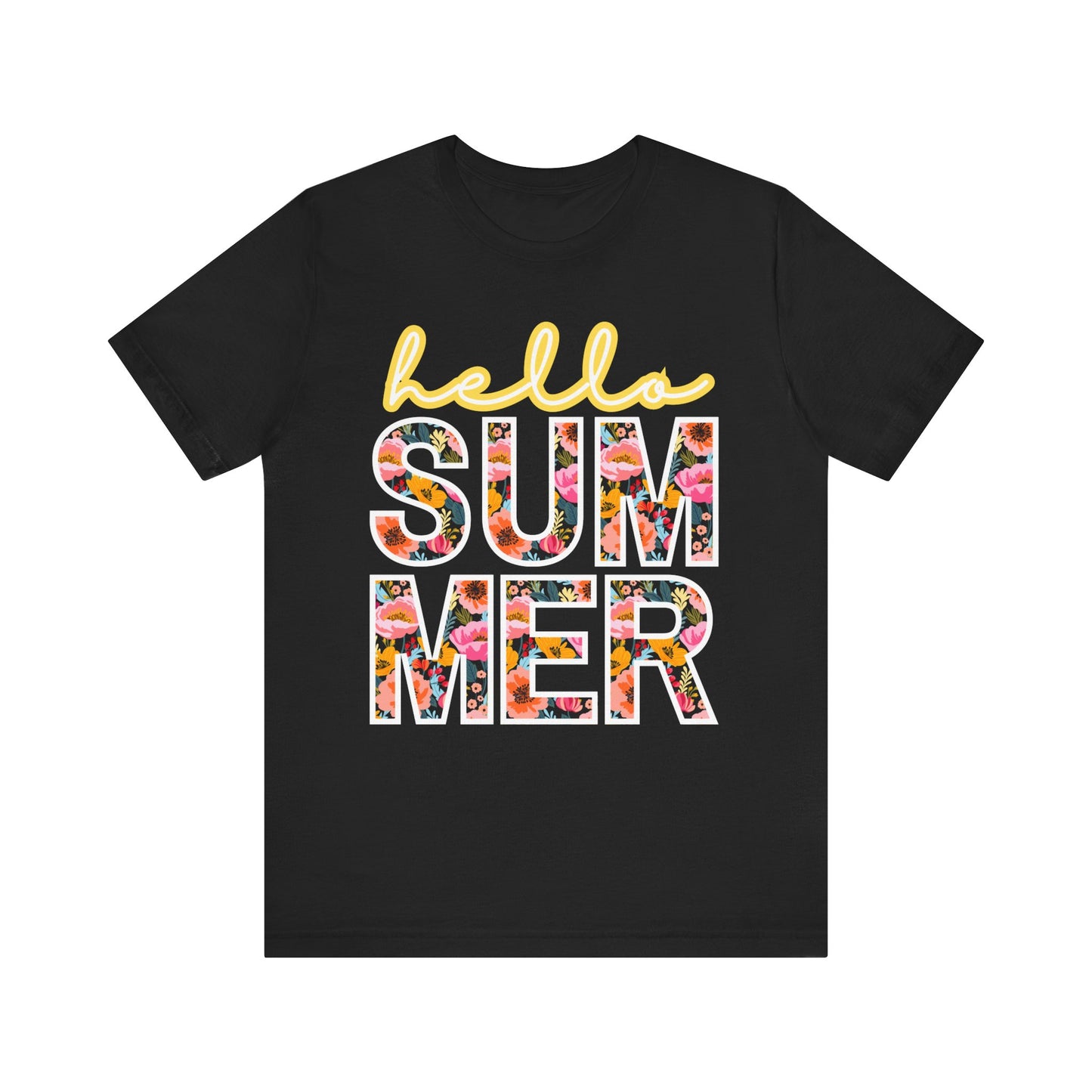 Hello Summer Tee, Summer Shirt, Unisex T-Shirt, Vacation Apparel, Gift for Beach Lovers