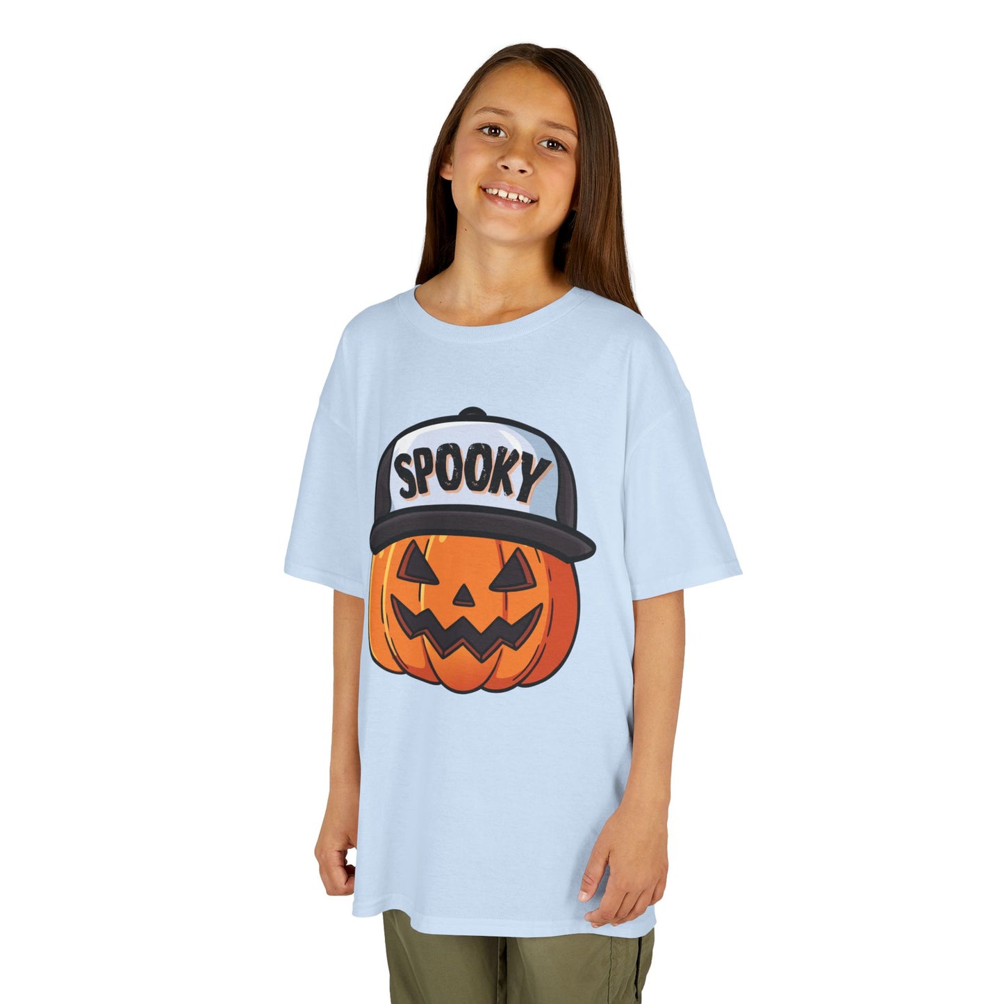 Spooky Pumpkin w/ Hat | Halloween | Kids Cotton™ Tee