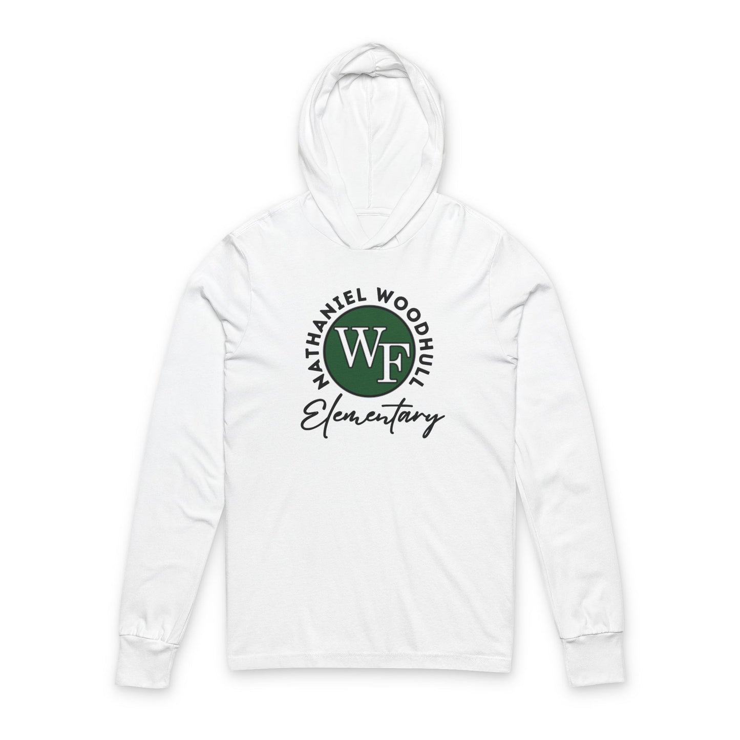 Woodhull Elementary School Unisex Hooded Long Sleeve Tee with Bows